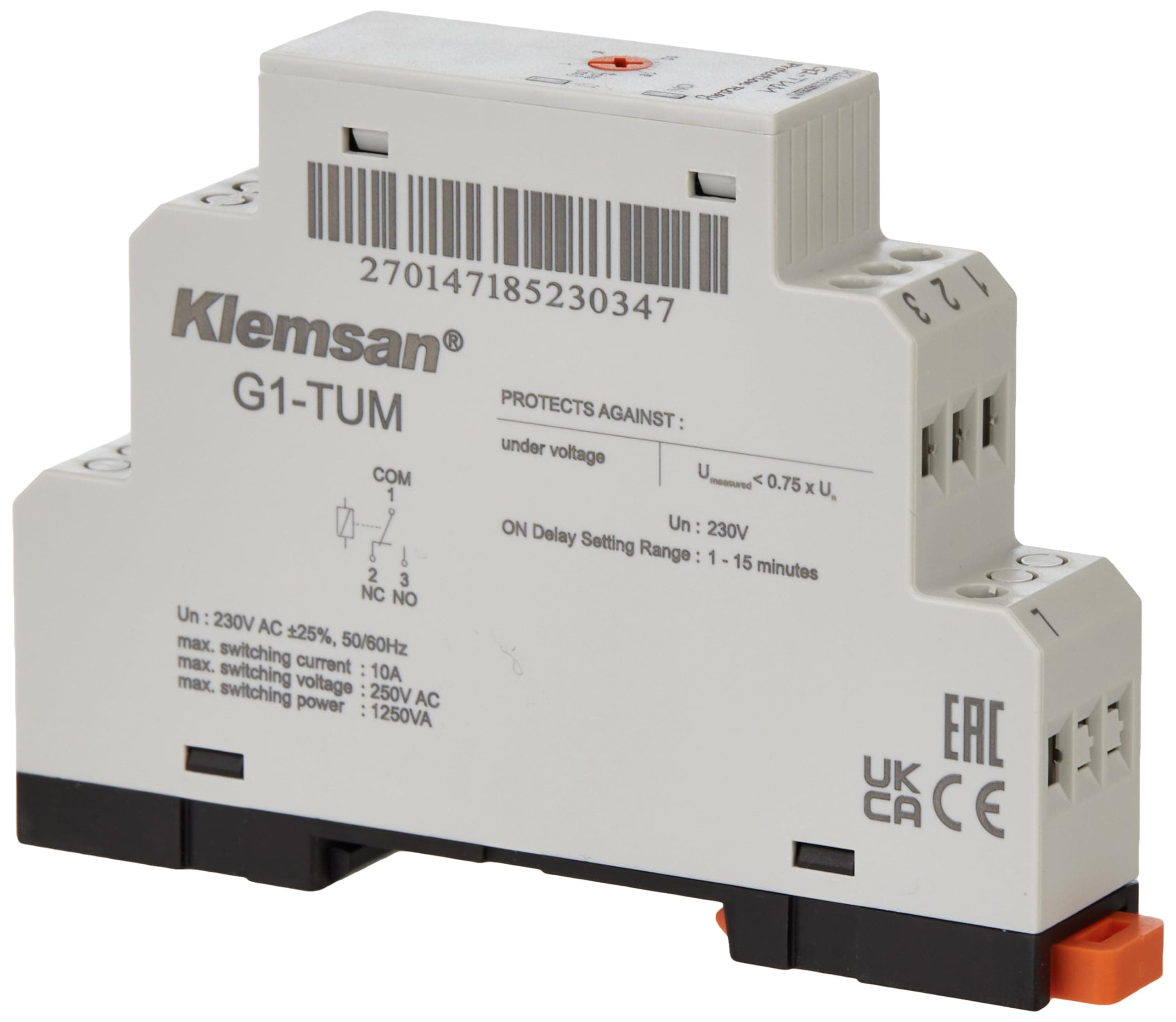 Din Rail Mounted Circuit Protection Relay AC Voltage Monitoring Relay Failure Sequence Loss Voltage Monitoring Relay G1TU M SINGLE PHASE RELAY