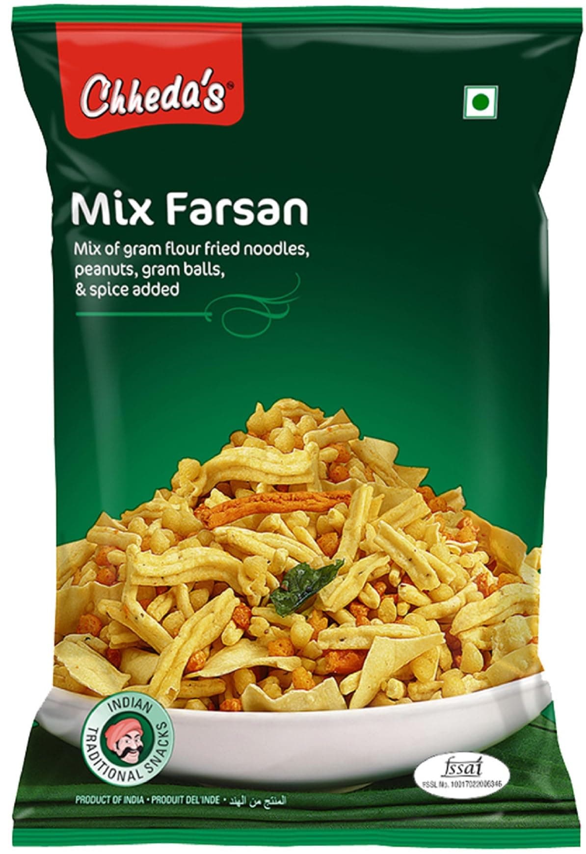 Chheda's Mix Farsan - Besan Sev, Peanuts, Boondi - Misal Pav Farsan (300g Pack of 1)