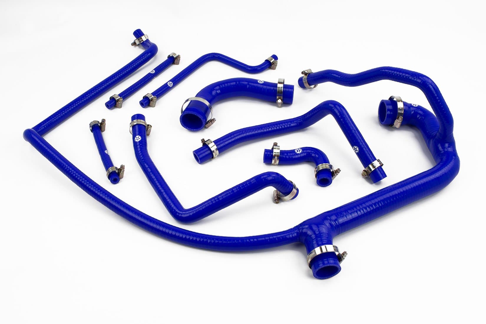 Stoney Racing Silicone Full Coolant Hose Kit with Clamps DEF300-0002B-CK (Blue)