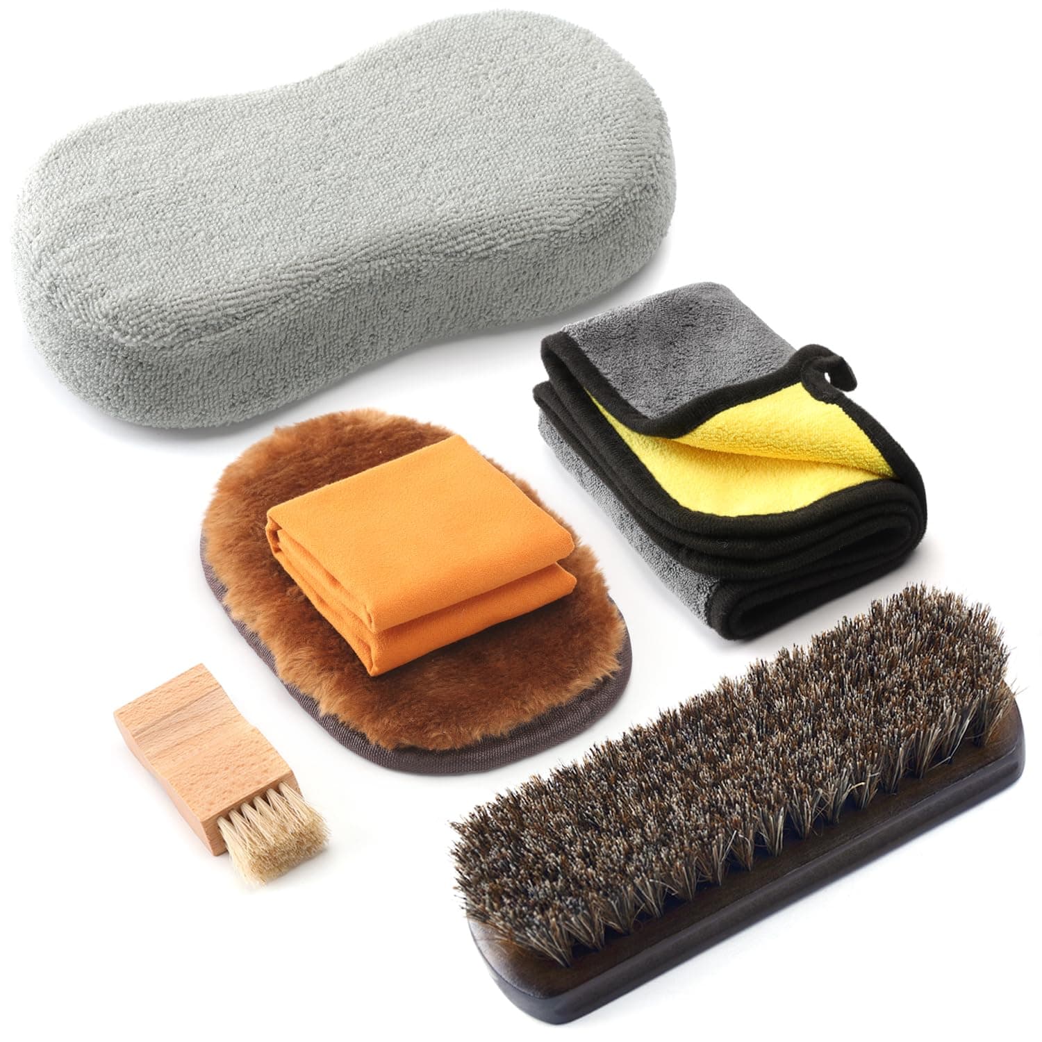 POLIWELL Leather Cleaning and Care Tool Kit