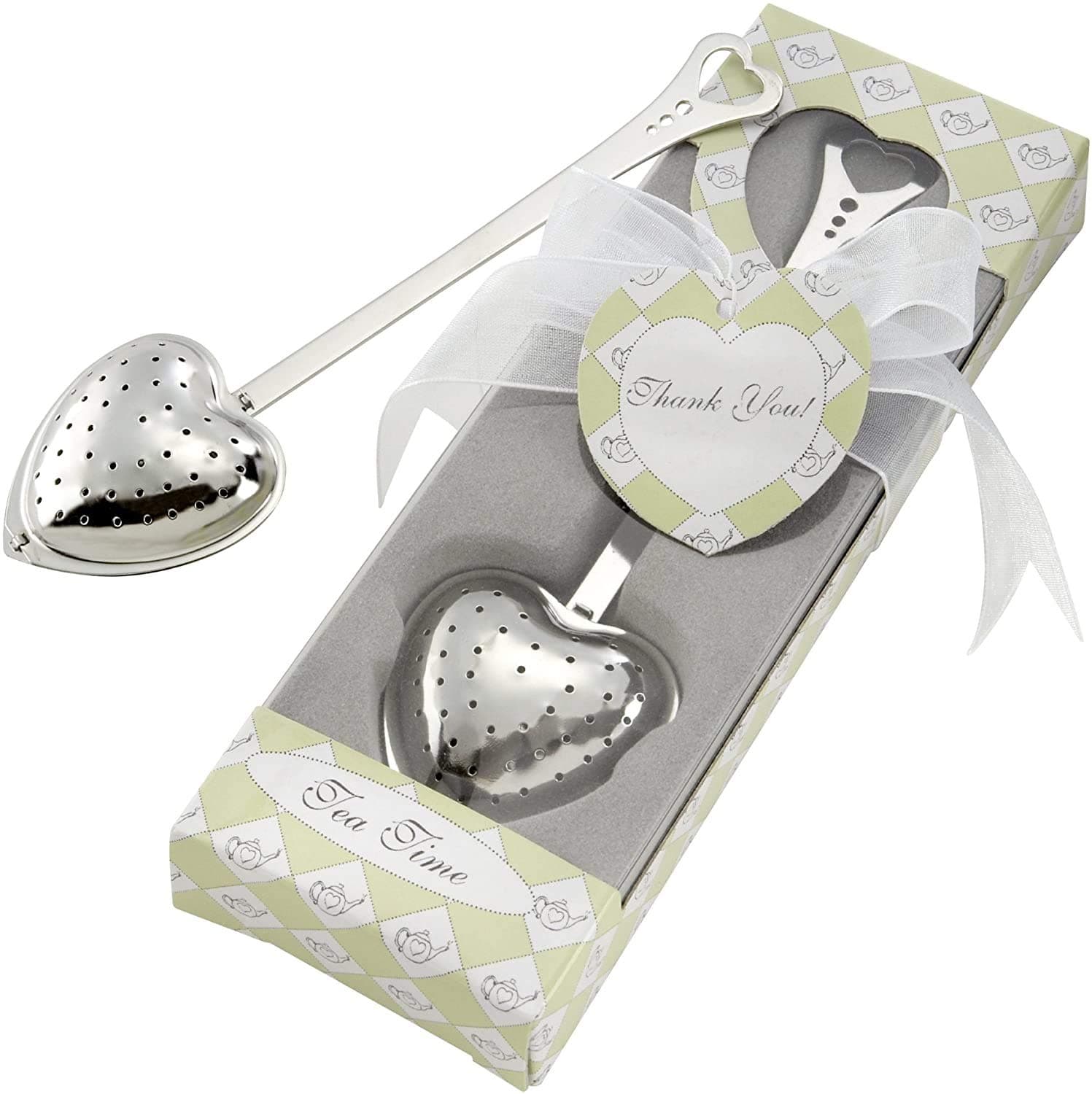 Tea Time Heart Tea Infuser Utensil in Gift Box