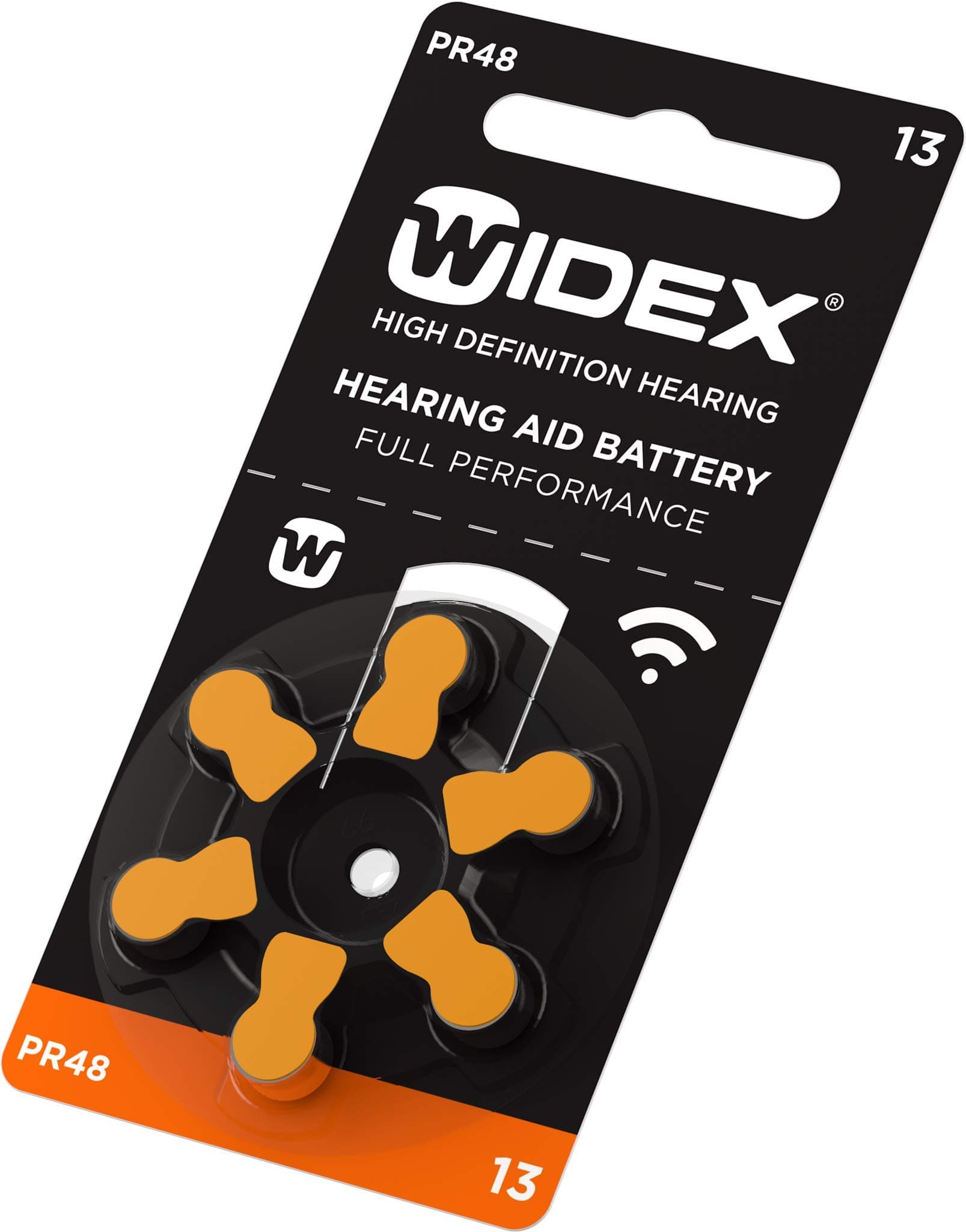 Rayovac Hearing aid Batteries - PR48, Size 13, 60 Cells. WIDEX Branding