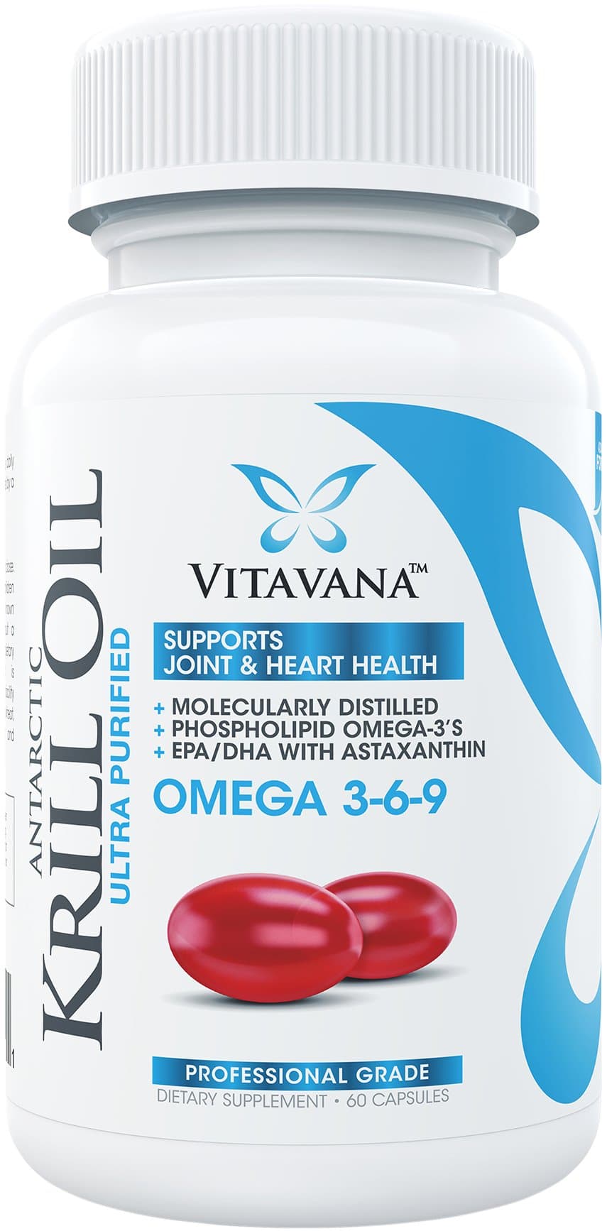 Krill Oil Omega Capsules | Patented Formula for Quicker Digestion and Quicker Results - 500mg Krill Pills Packed with EPA, DHA and Astaxanthin Supplement | Non GMO | Made in USA | 60 Day Supply