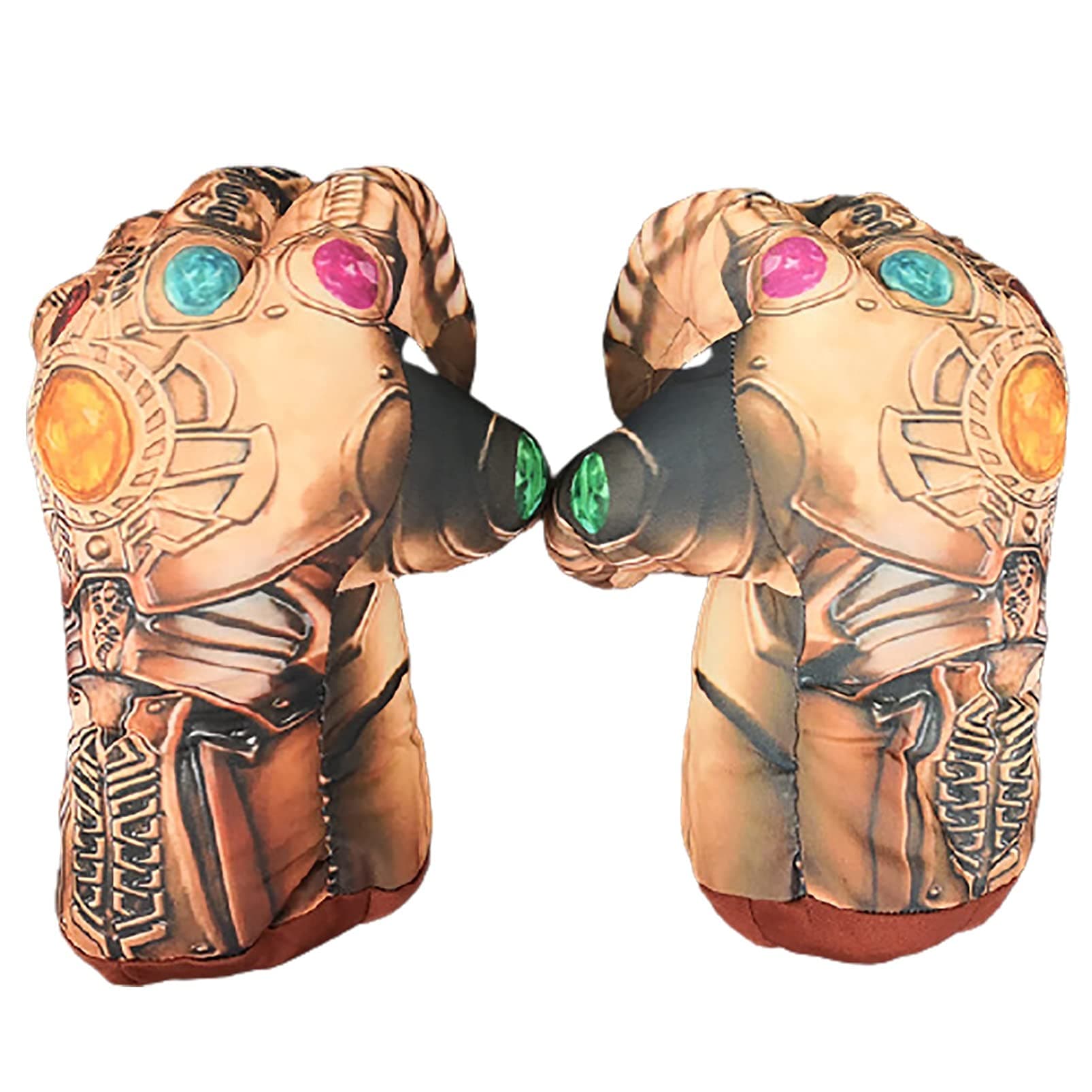 MINDONG Iron Man Boxing Gloves Captain America Gloves Soft Plush Iron Man Cosplay Superhero Sponge Gloves iron Man Toys Children'S Gifts Thanos Gloves Captain America Boxing Gloves CLWQR