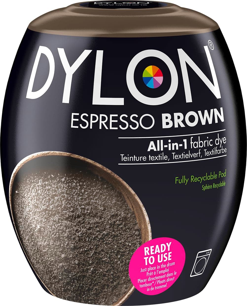 Dylon 350g Machine Dye Pod, Espresso Brown