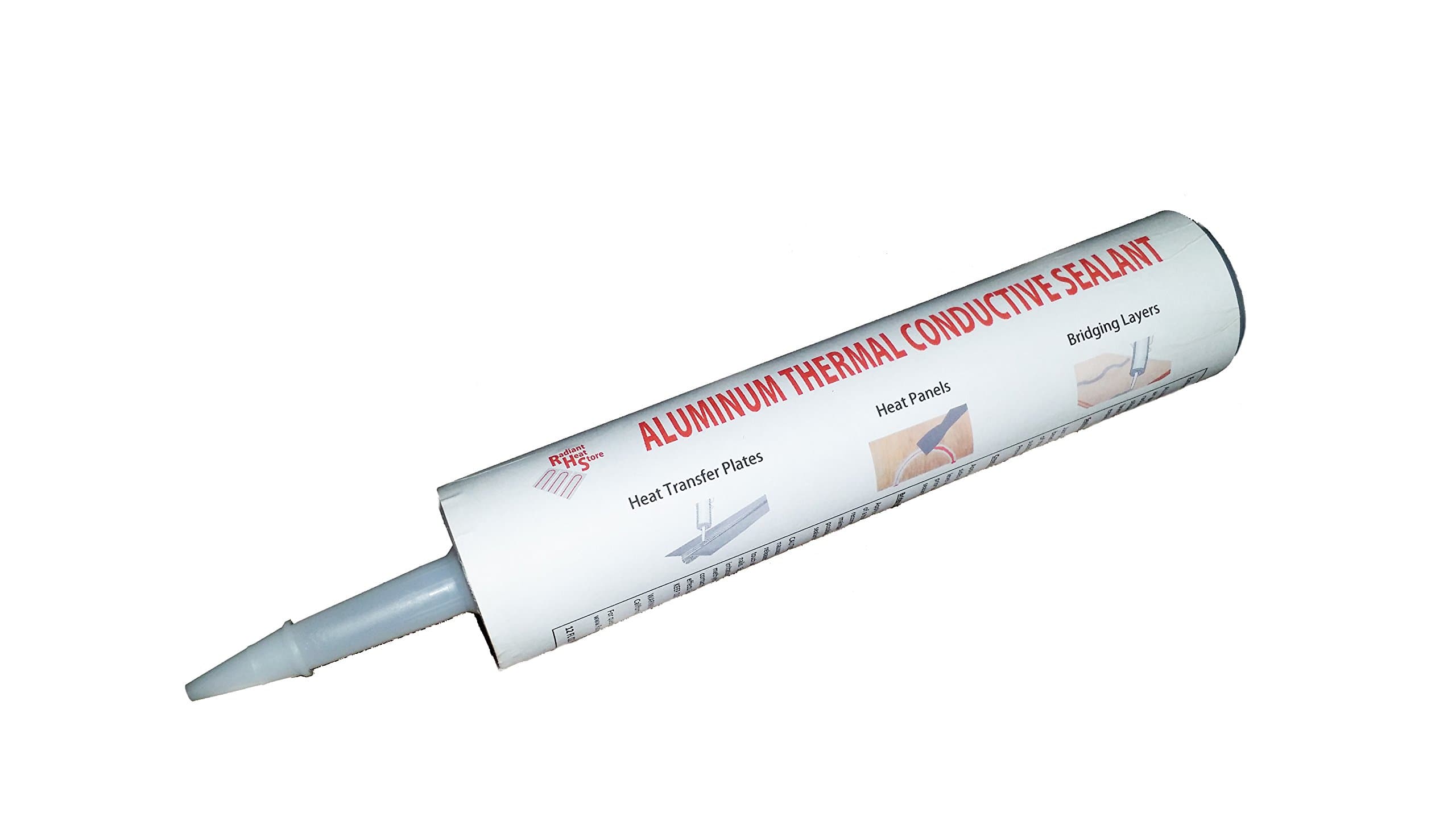 12oz Tube Aluminum Thermal Conductive Sealant for Radiant Heat Transfer Plates/PEX from Radiant Heat Store