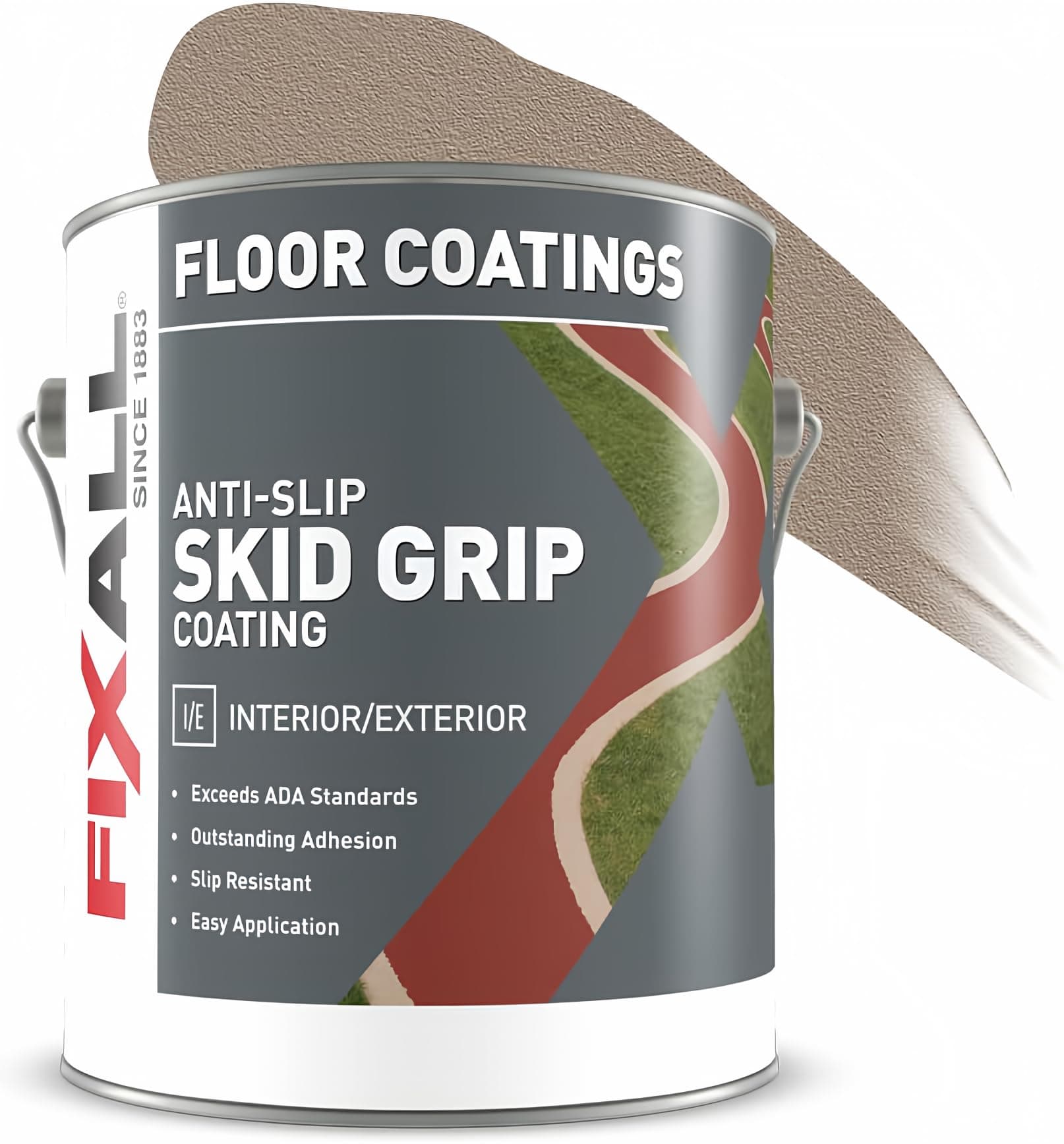 California Paints F06510-1 Skid Grip Non-Slip Paint, 1 Gallon (Pack of 4)