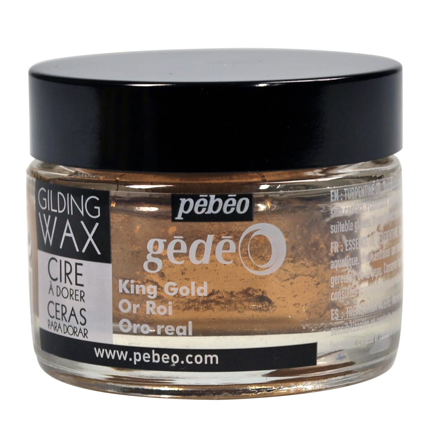 Pebeo Pebeo Gedeo Gilding Paper Craft Wax 30ml Tub Pot - King Gold