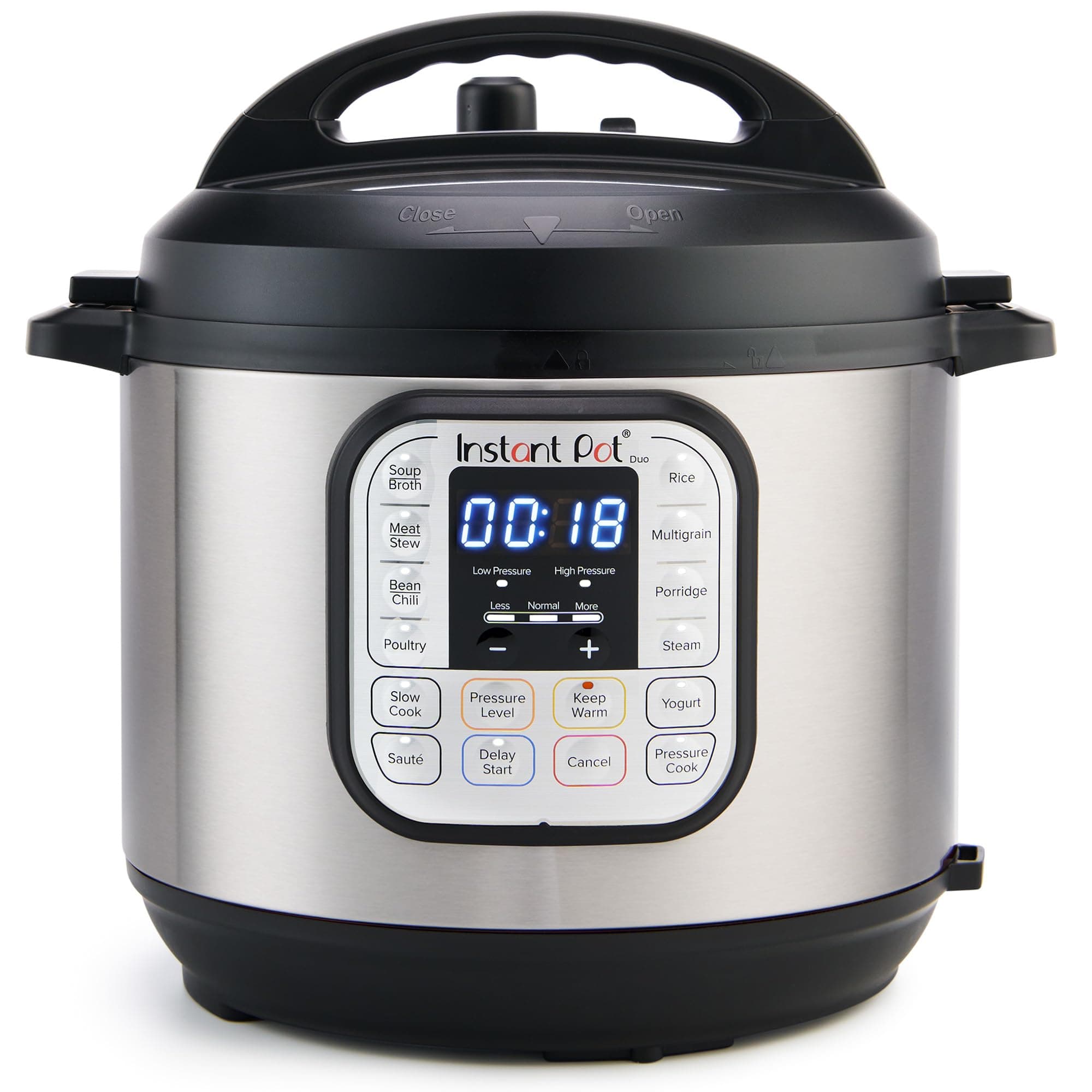 Duo 6QT(5.7L) 7-in-1 Electric Pressure Cooker, Multi Pot, SS304 Stainless Steel Inner Pot, Slow Cook, Rice Cooker, Steamer, Sauté, Yogurt Maker & Keep Warm, 13 customizable programs, 230V