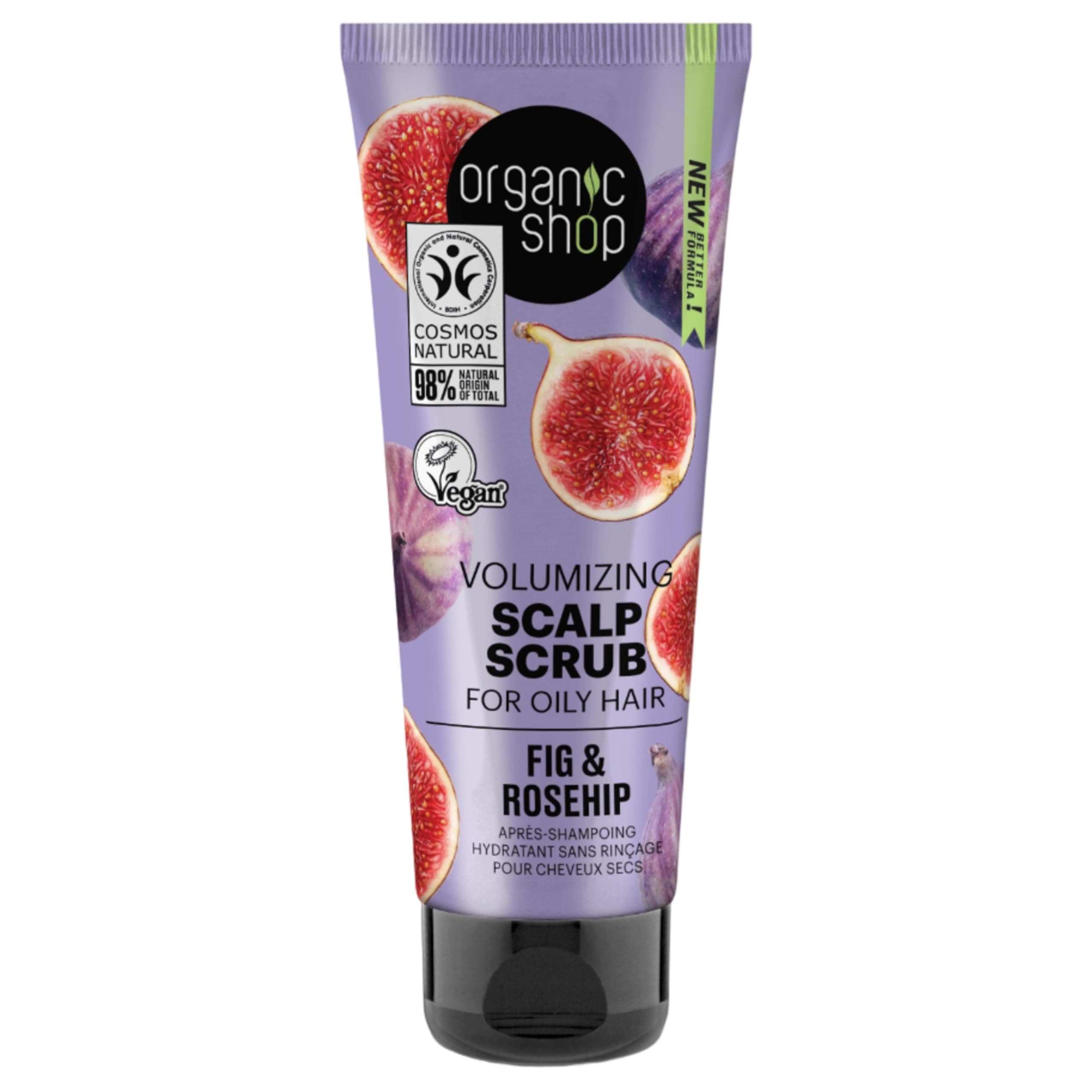 Oily Hair Volumizing Scalp Scrub Fig and Rosehip, 75 ml
