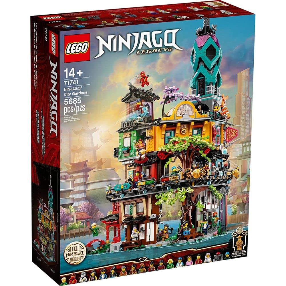 NINJAGO NINJAGO City Gardens 71741 Building Kit; Ninja House Playset Featuring 19 Minifigures, New 2021 (5,685 Pieces)