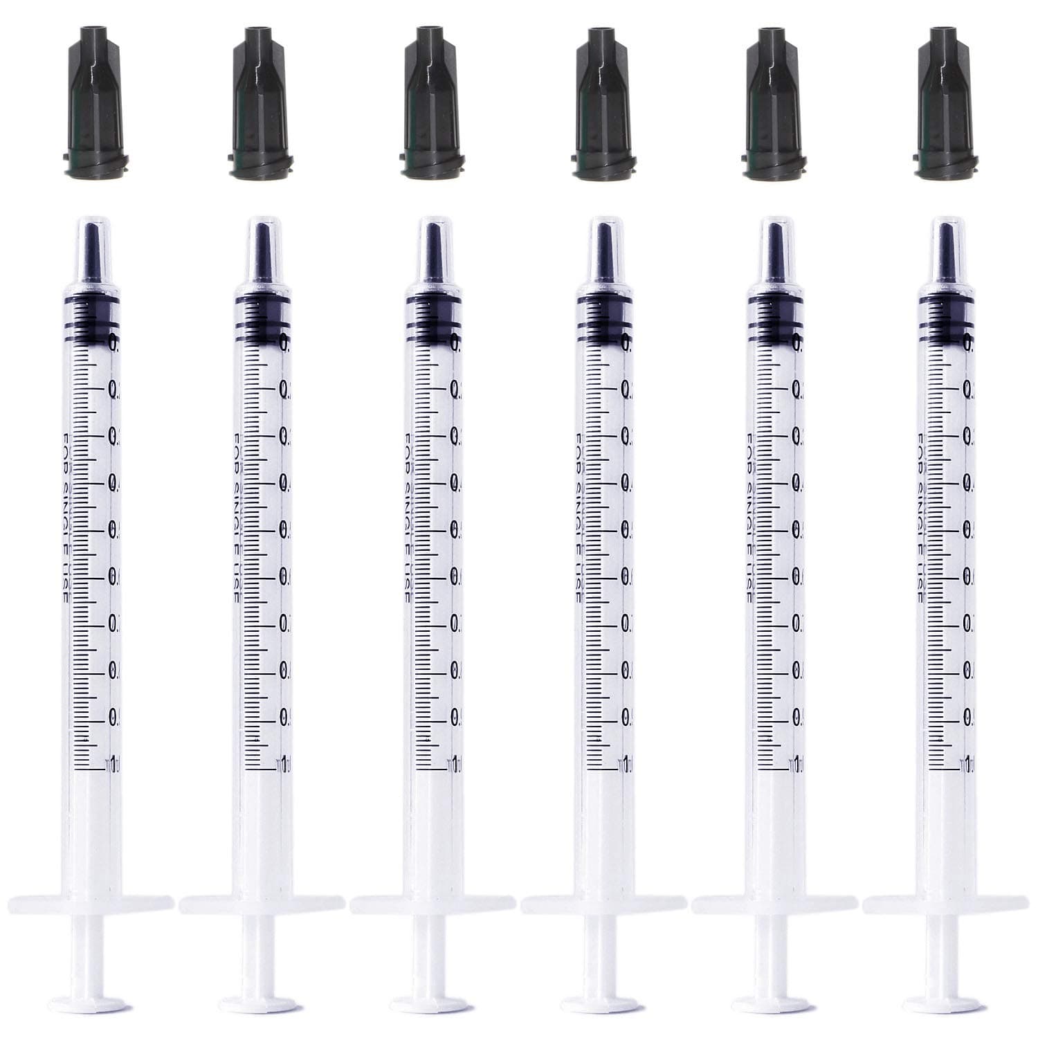 1ml Syringe with Cap (100-Pack)