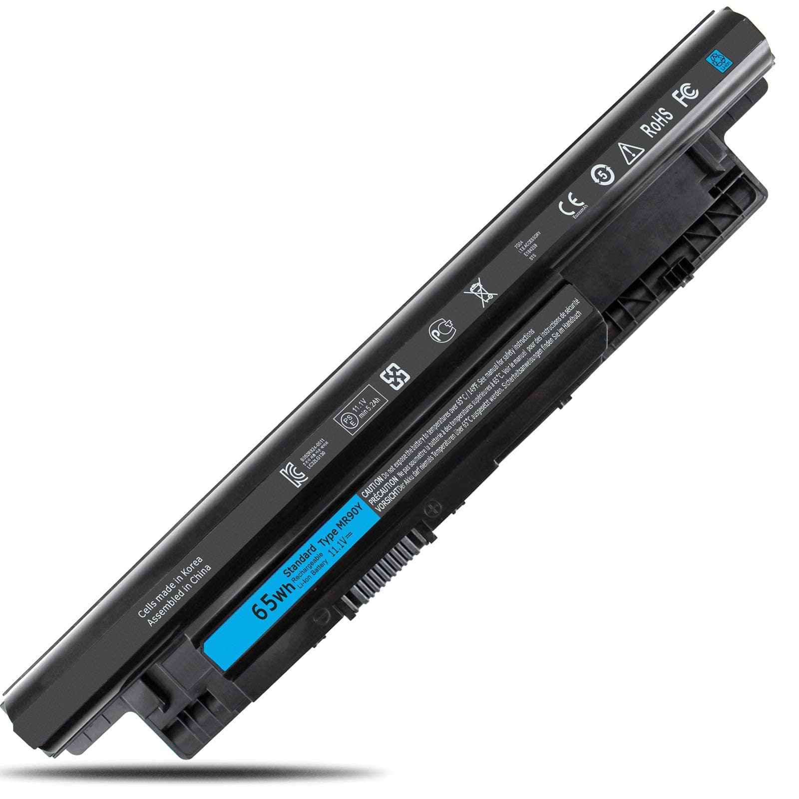 LXHY 6-Cell Laptop Battery 11.1V 65Wh MR90Y 0MF69 Compatible with Dell Inspiron 14 15 17 14R 15R 17R 14-3421 15-3543 17-3721 14r-5421 15r-5537 17r-5737 Latitude 3440 3540 312-1433 Vostro 2421 2521