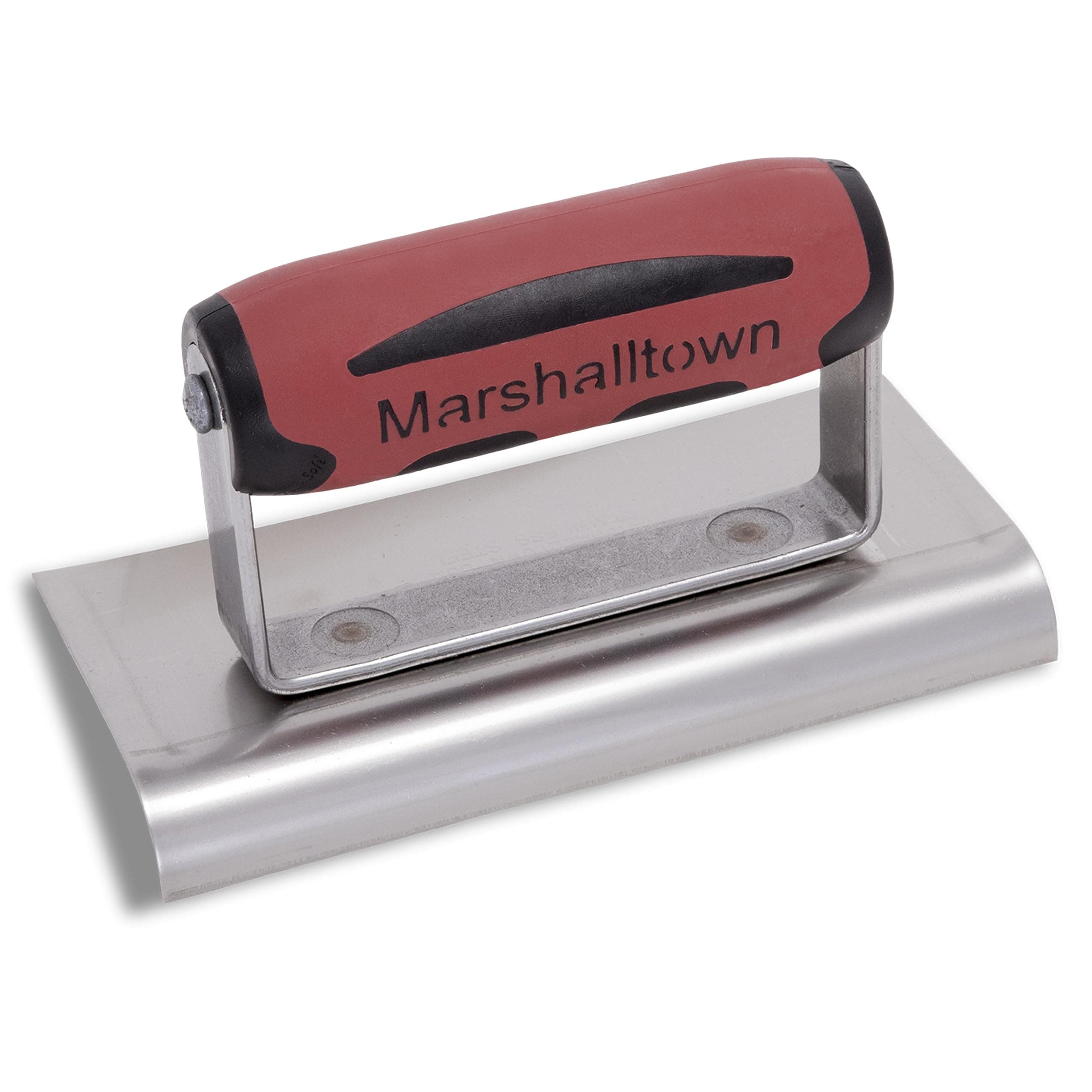 MARSHALLTOWN Curved Concrete Edger, 6 x 3 Stainless Steel Blade, 1/2 Lip x 3/8 Radius, Made In The USA, 136SSD
