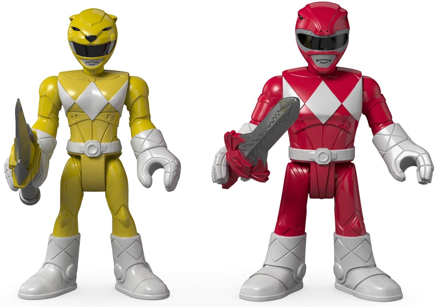 Imaginext Power Rangers Red Ranger & Yellow Ranger