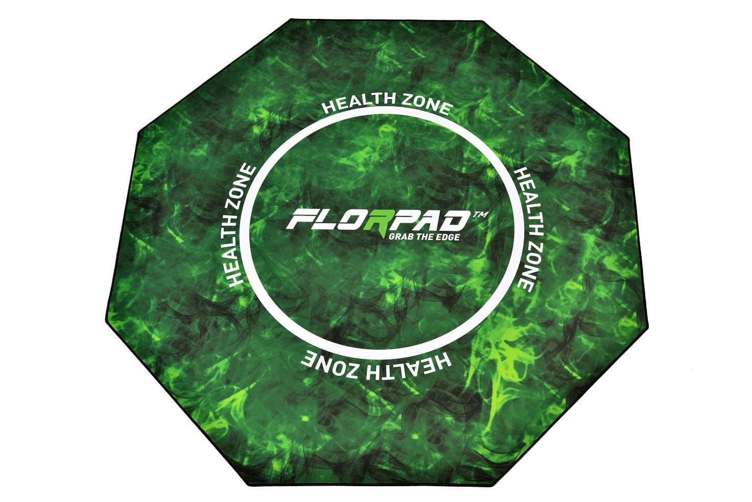 Tapis de sol Gamer FlorPad Health Zone (Noir/Vert), FM_Health
