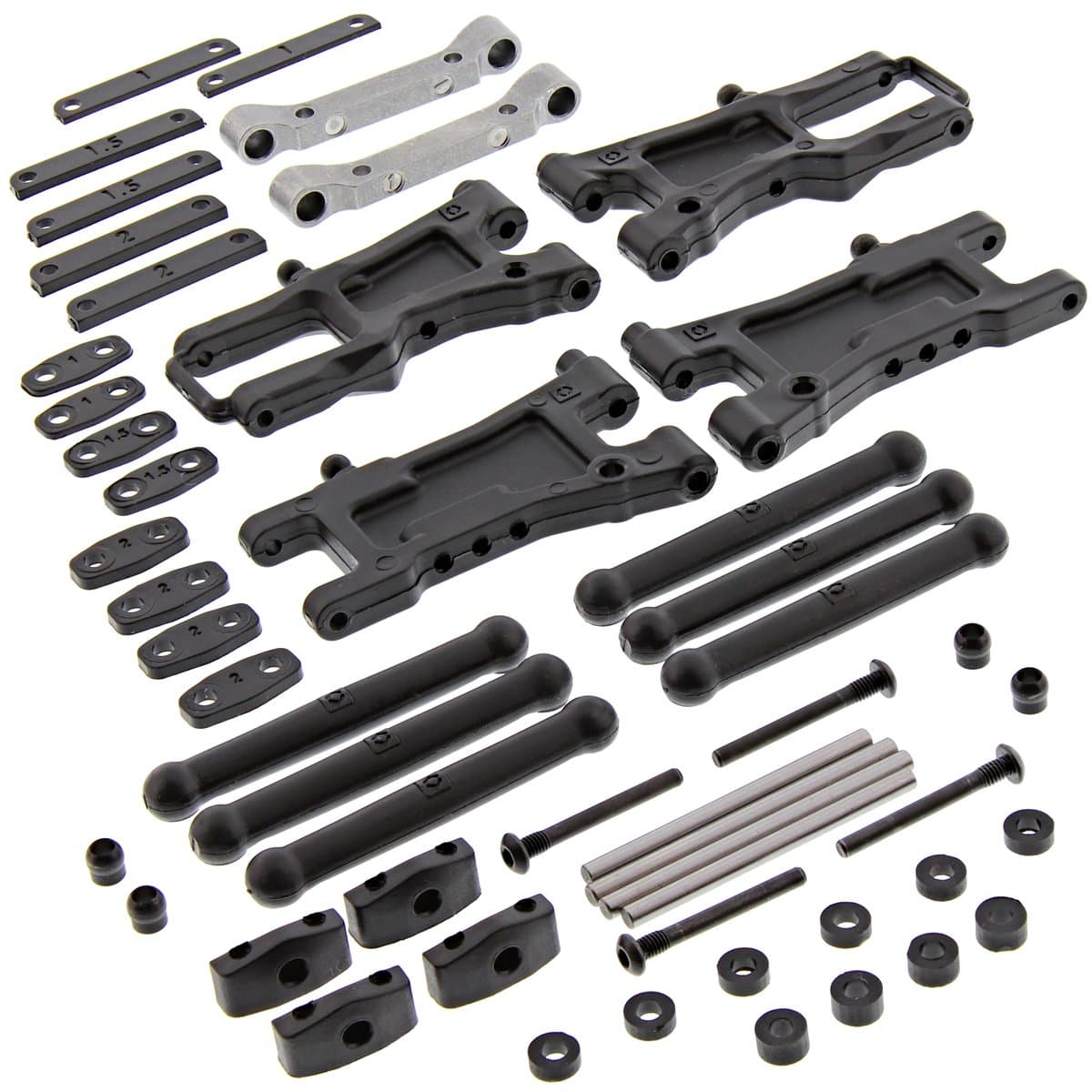 HPI 1/10 RS4 Sport 3 Drift Front & Rear Suspension ARMS, Pivot Blocks Hinge PINS