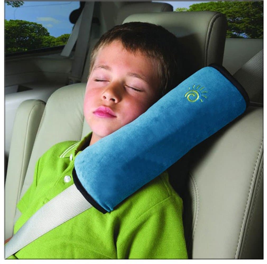 Car Seat Lap-belt Case Shoulder Pillow Guard Pad Safety for Kids/Adults Sleep Cushion