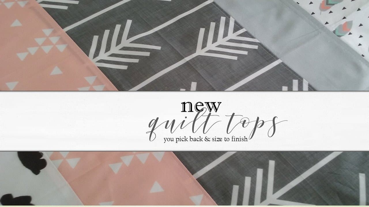 New Quilt Tops Baby Blanket Build your own soft and cuddly Baby Blanket Tribal Coral and Grey