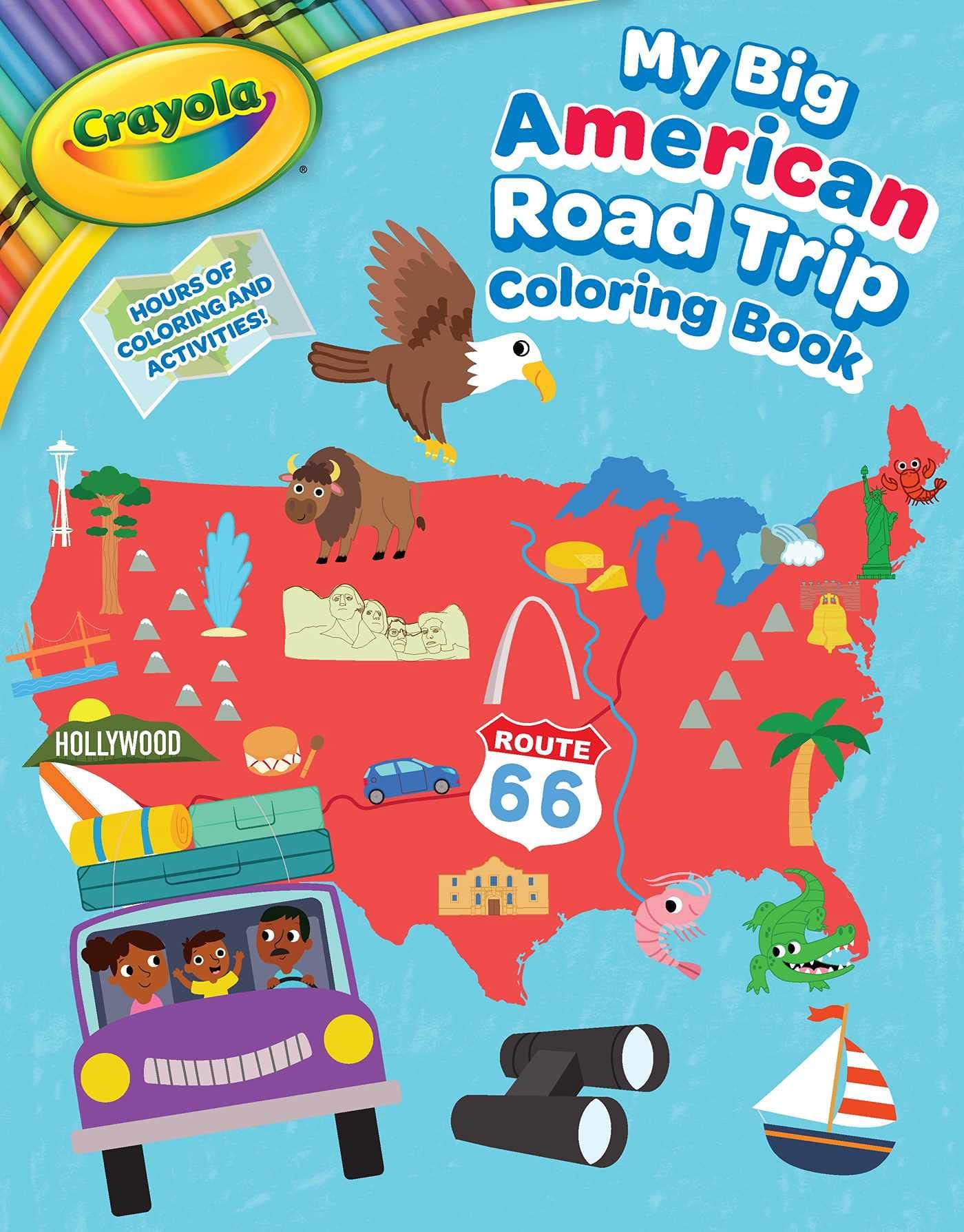 Crayola My Big American Road Trip Coloring Book (Crayola/BuzzPop)
