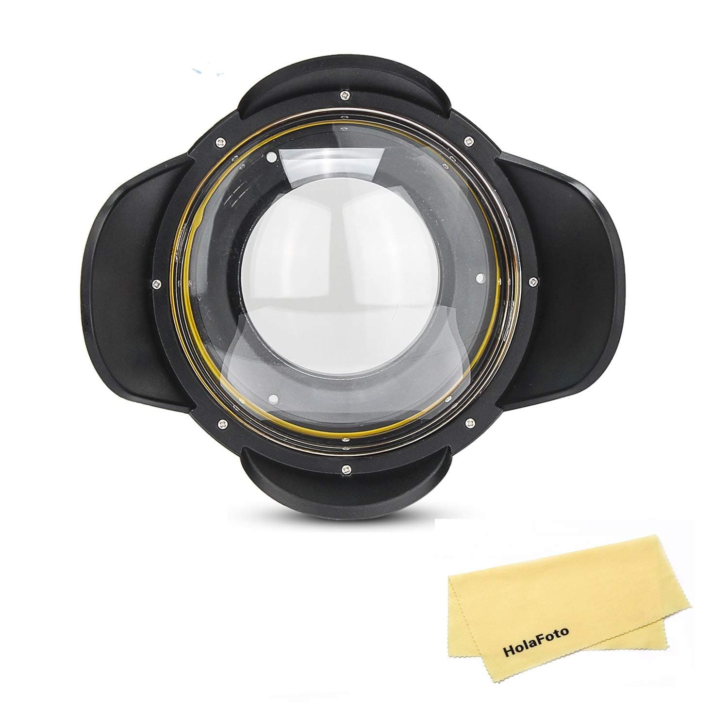 Meikon Fisheye Wide Angle Dome Port Len Shade Cover for Camera Diving Housing (Round), Pressure Resistant is up to 60m/ 197ft