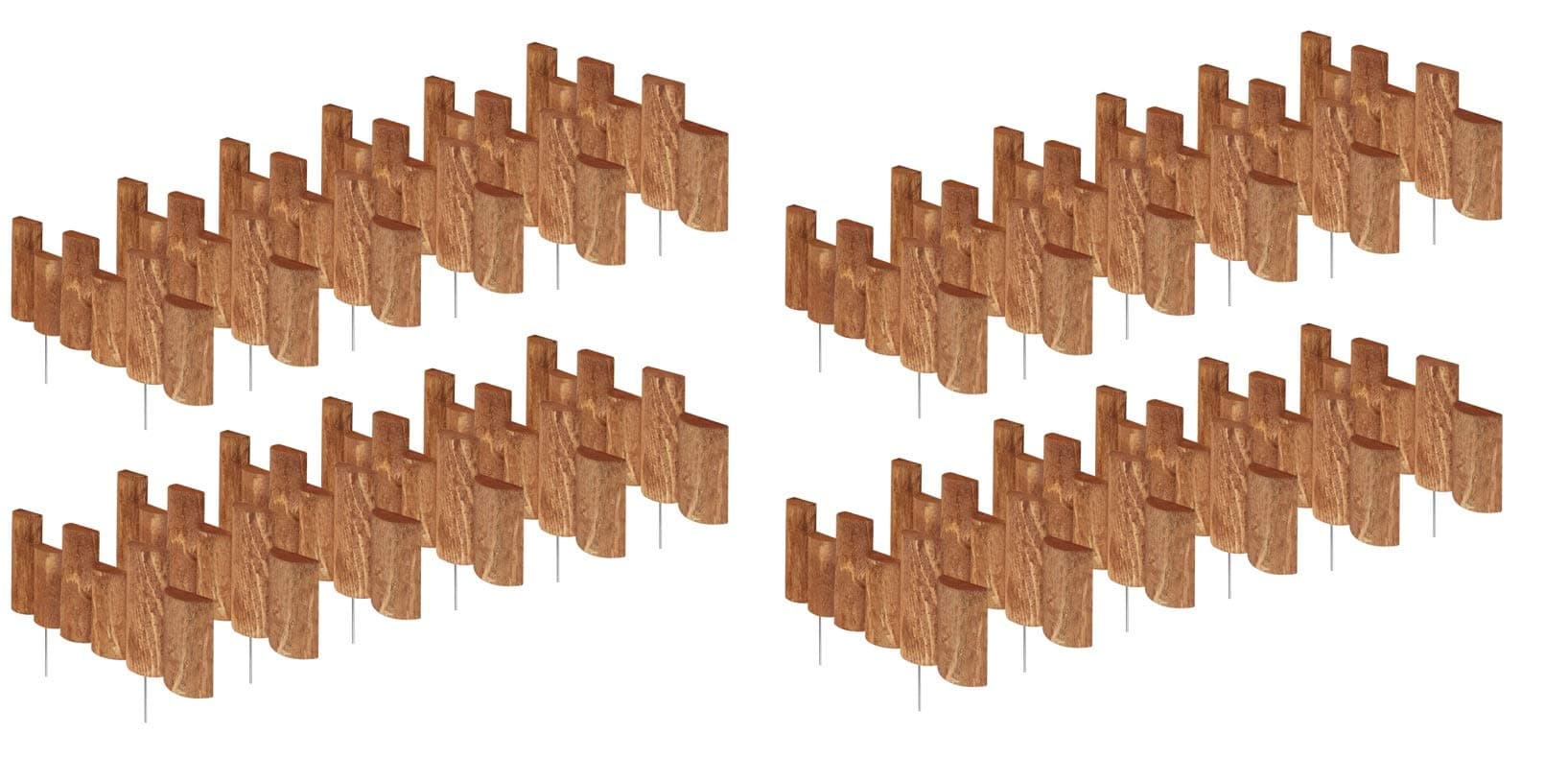 Greenes Fence 18 in. Half Log Edging (24 Pack)