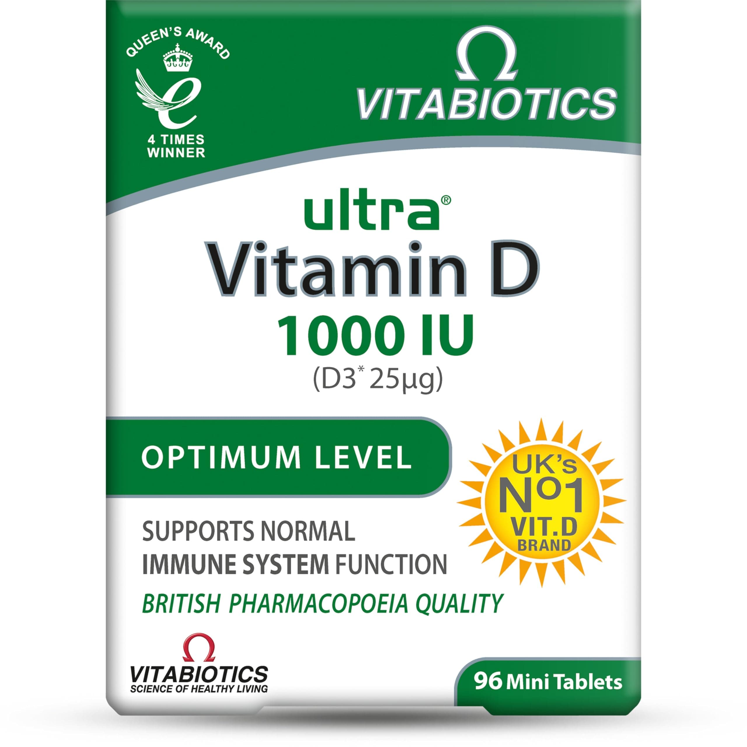 Ultra by Vitabiotics Vitamin D Tablets x 96