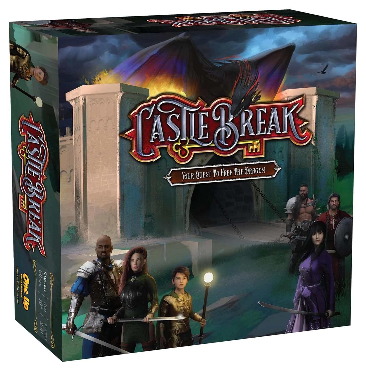 Castle Break Board Game | Strategy Board Game | Family Game for Adults and Kids | Medieval Adventure | Ages 10 and up | 2-4 Players | 45-60 Minutes