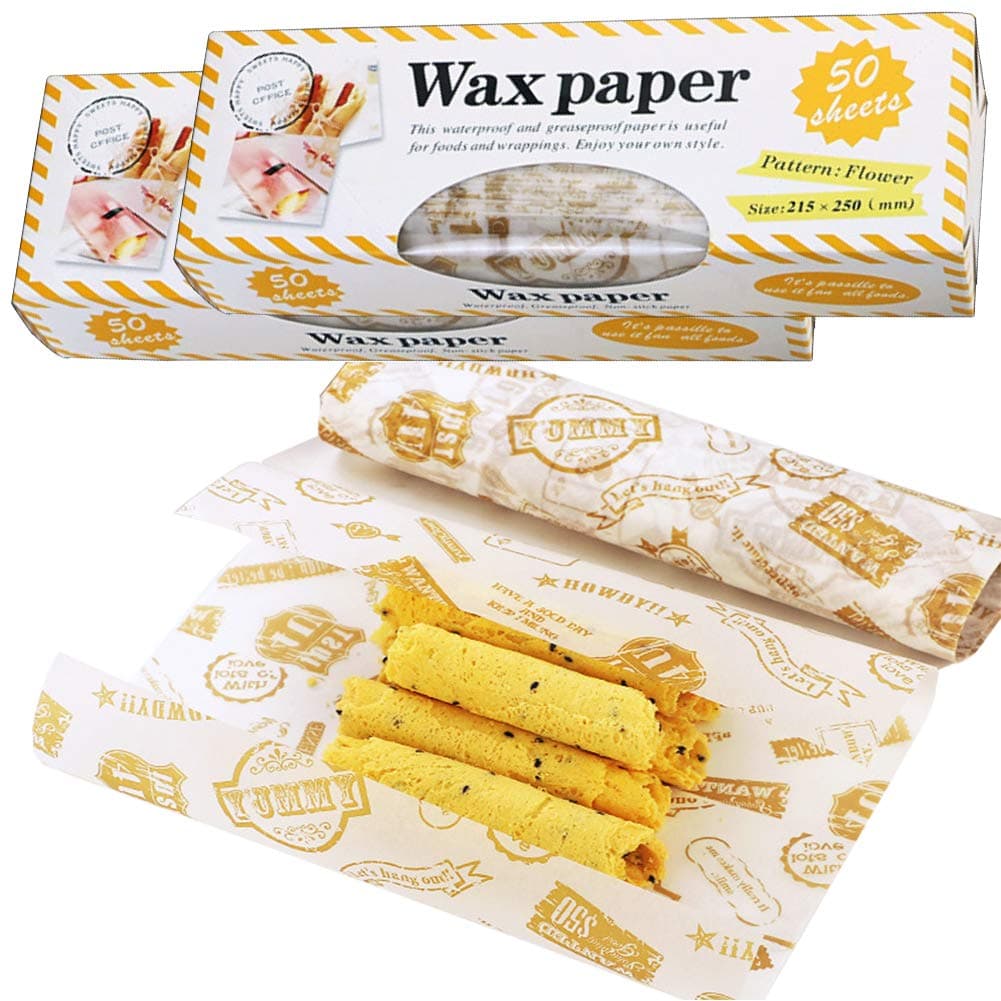 Wax Paper,EGUANSHIZU Resistant Waterproof Greaseproof Paper for Food Picnic