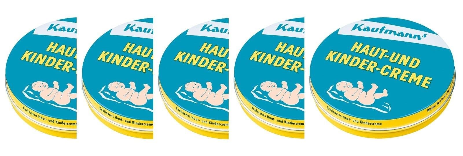 Kaufmanns - Haut Und Kindercreme - 5 X 75 Ml = 375 Ml / 12.68 Oz Trust Quality
