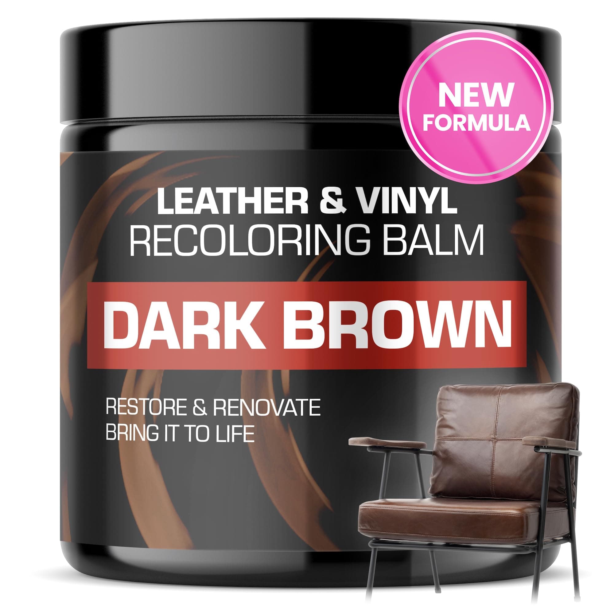 FORTIVO Leather Discoloration Balm Leather Repair Kit Sofa Leather Restoration Brown Car Seat, Beige Leather Boots Interior Repair