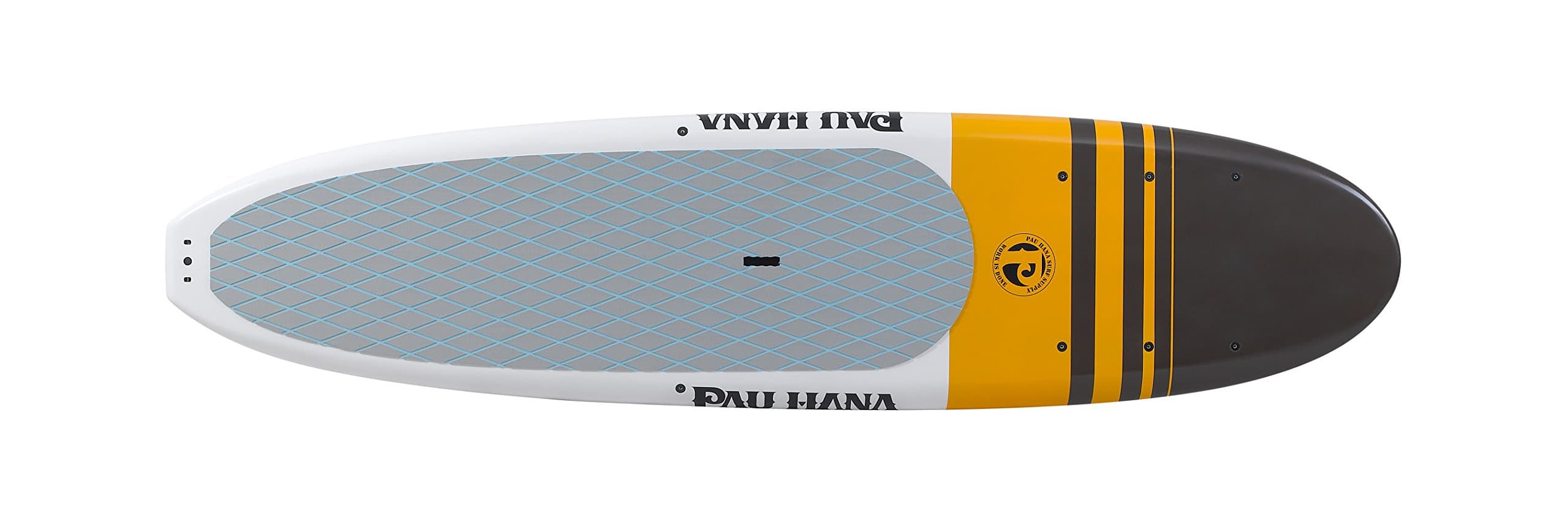 Pau Hana Surf Supply Big EZ CLB Stand Up Paddleboard, 11'0", Brown/Yellow