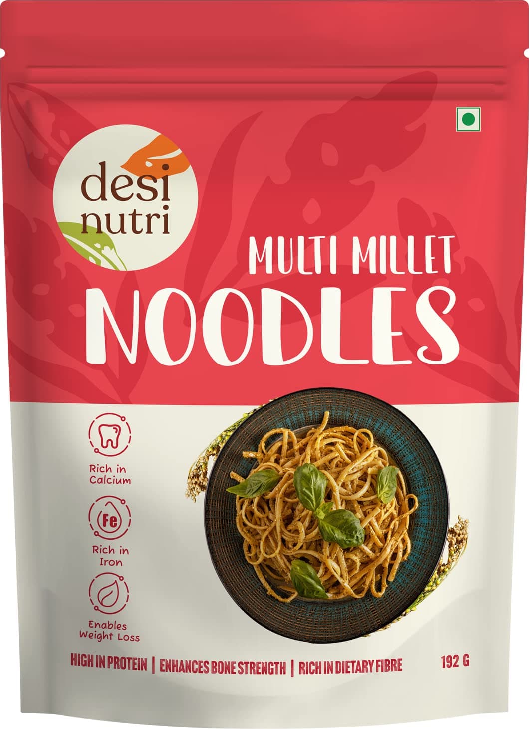 Multi Millet Noodles | Ready to Eat Noodles | 192 gms | Rich in Iron & Calcium
