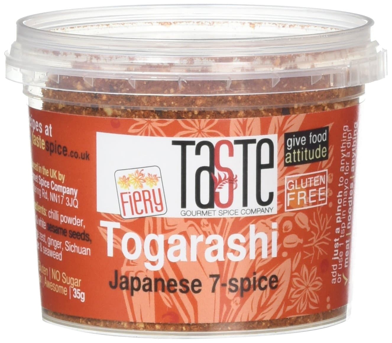 Fiery Togarashi Japanese Seven Spice Seasoning 35 g