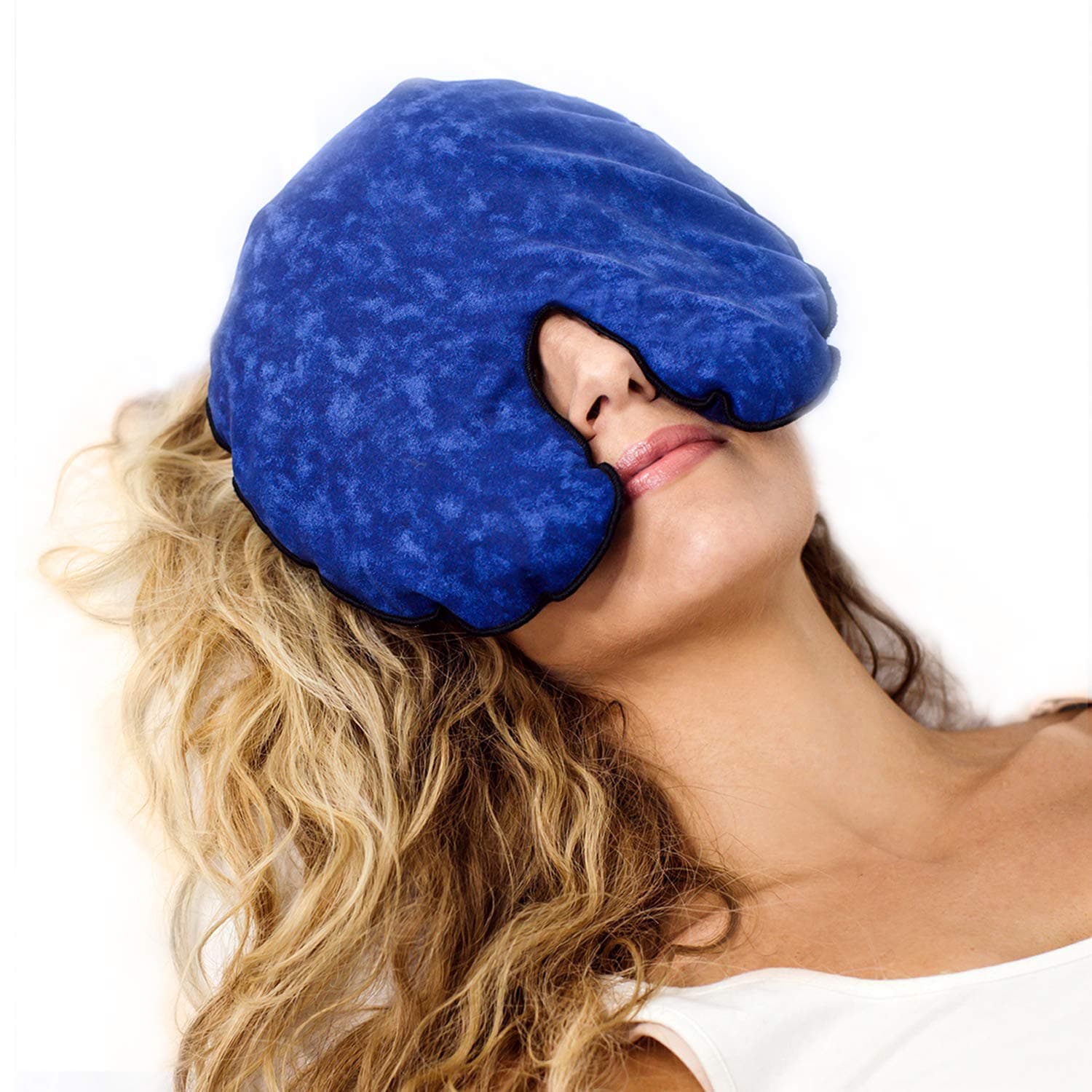 Microwavable Heating Pad - Sinus Pillow - Moist Heat Compress for Migraines and Headaches - Scented with Aromatherapy - Natural, Safe and Reusable