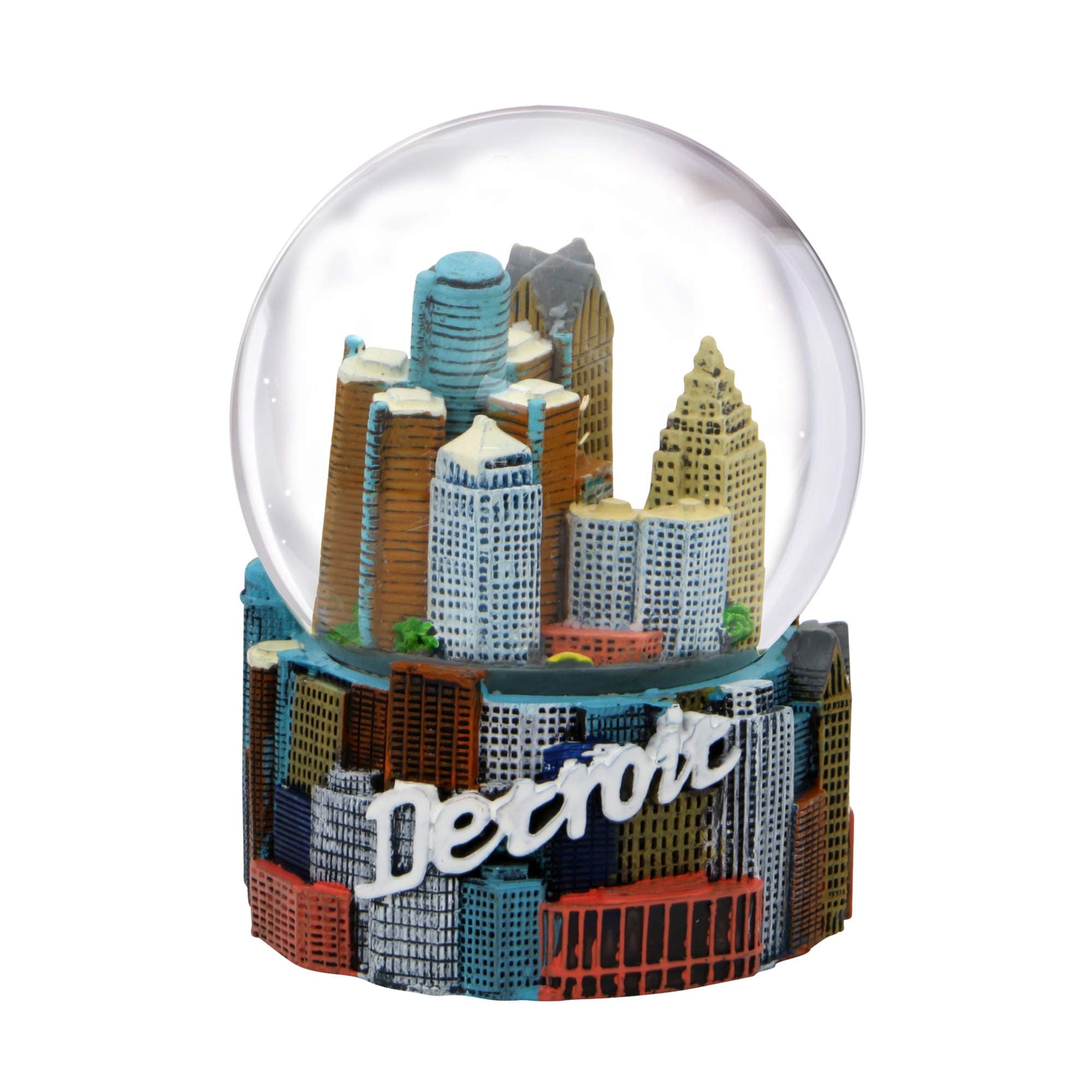 Detroit Snow Globe with Skyline 3.5" (65mm Glass Globe) from Detroit Snow Globes Collection