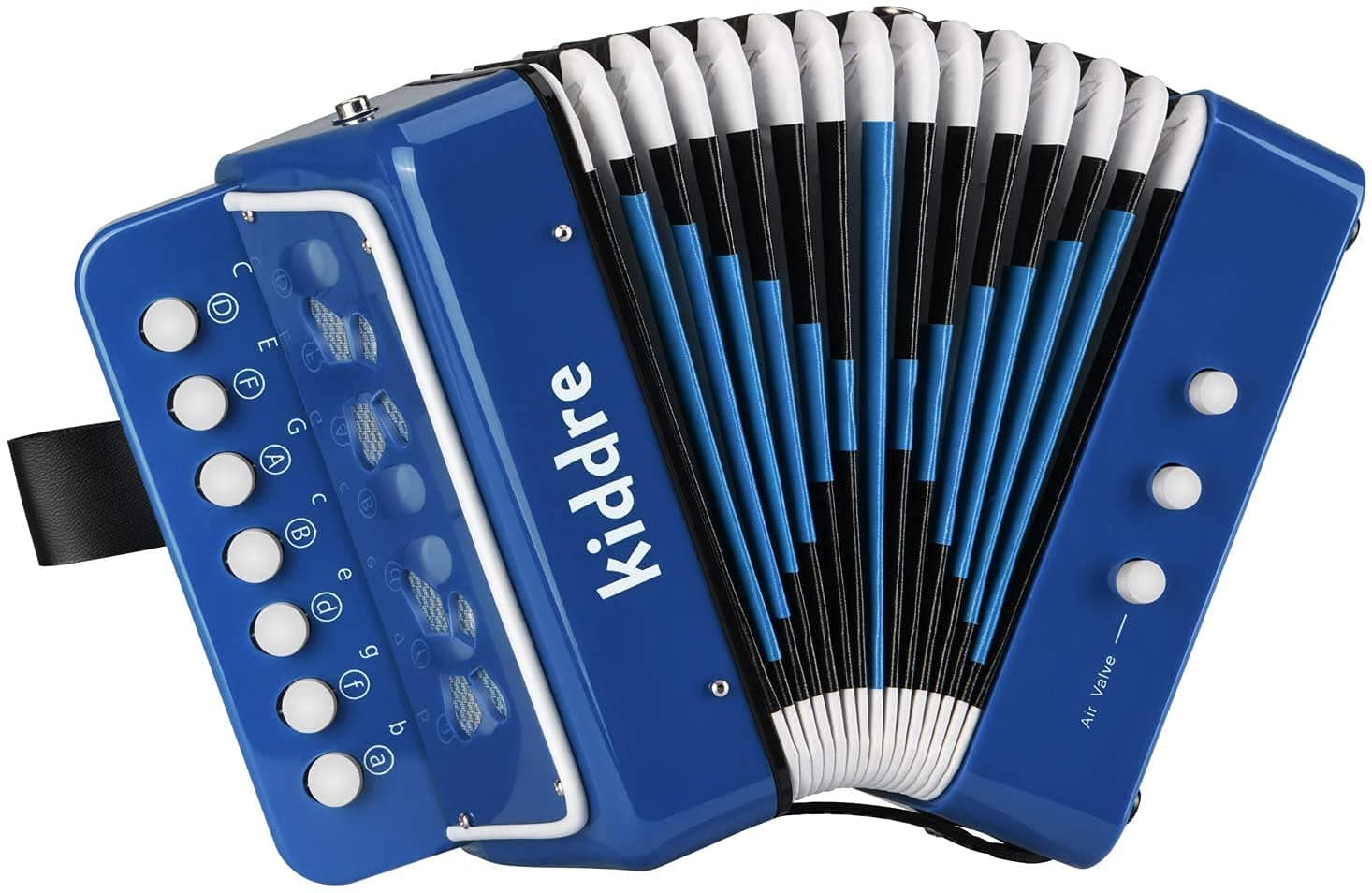 Kids Accordion, 10 Keys Button Toy Accordion Musical Instruments for Children Kids Pre-Kindergarten Toddlers Beginners(Blue)