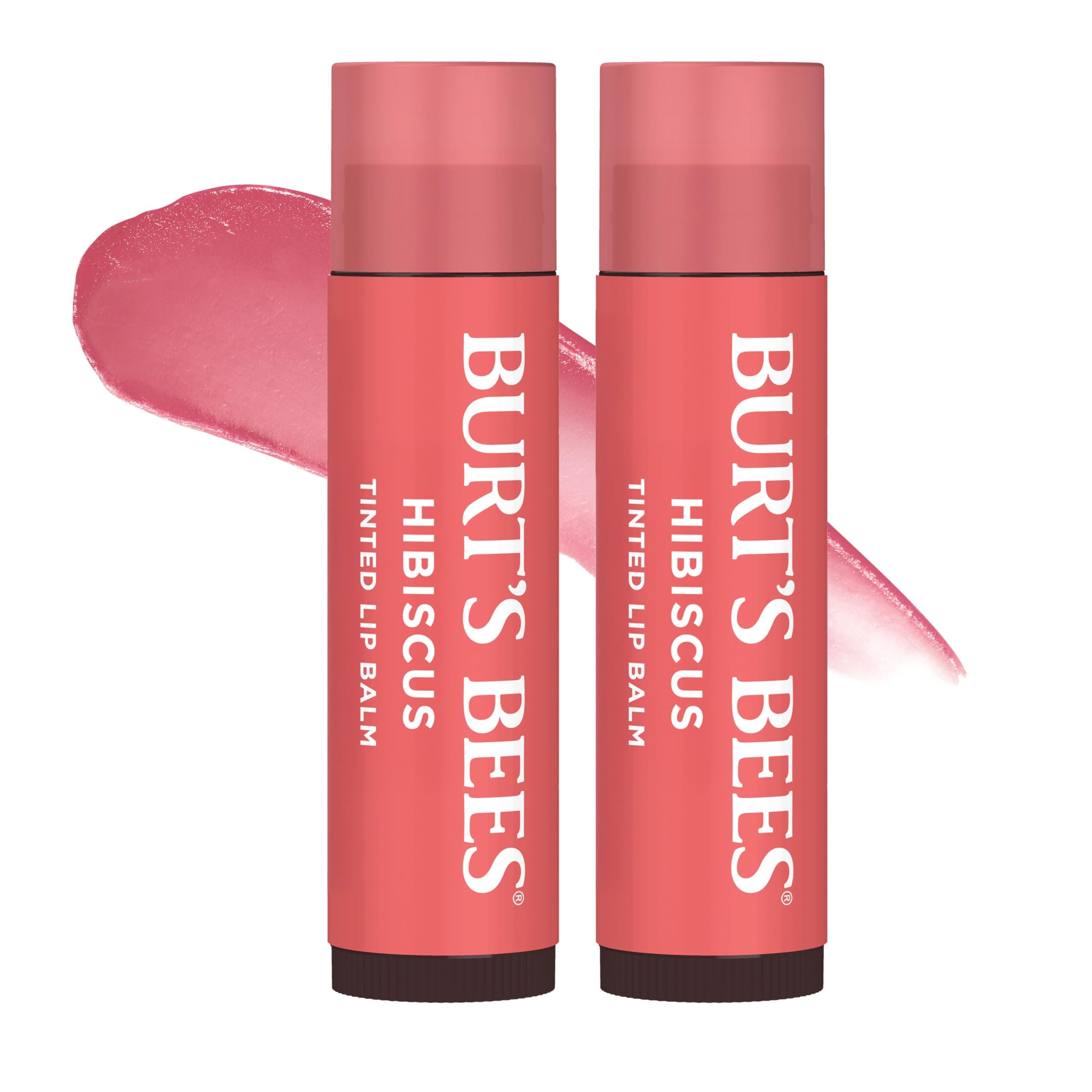 Tinted Lip Balm, Hibiscus, 0.15 Ounce, 2 Count by Burt's Bees