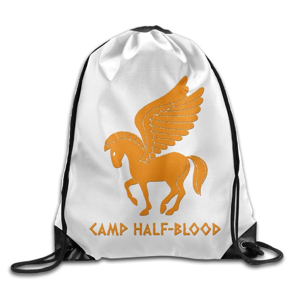White Camp Half-blood Orange Vintage Sackpack Travel Bag