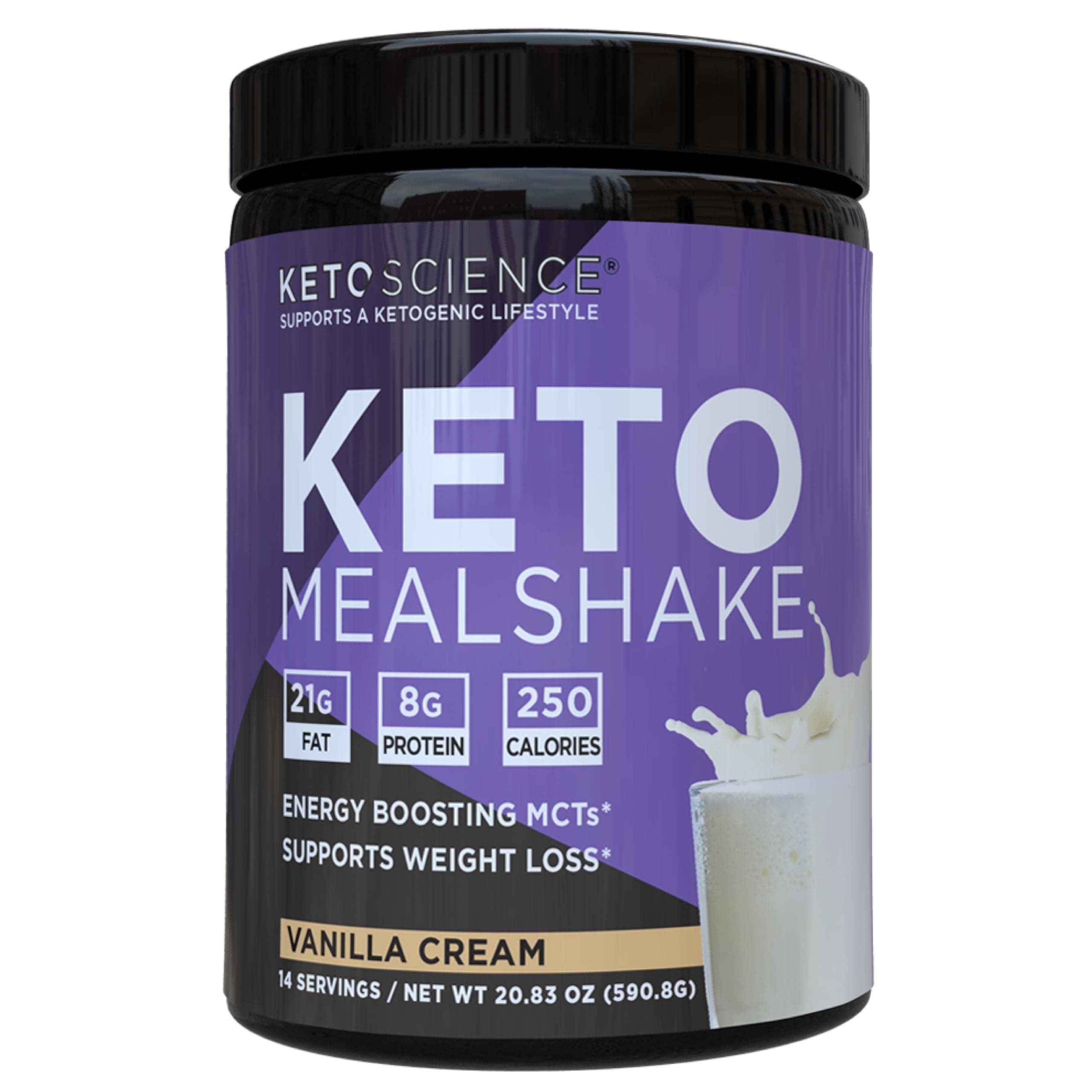 Keto Science Keto Meal Shake Vanilla 18.8 oz (532 g) International Direct