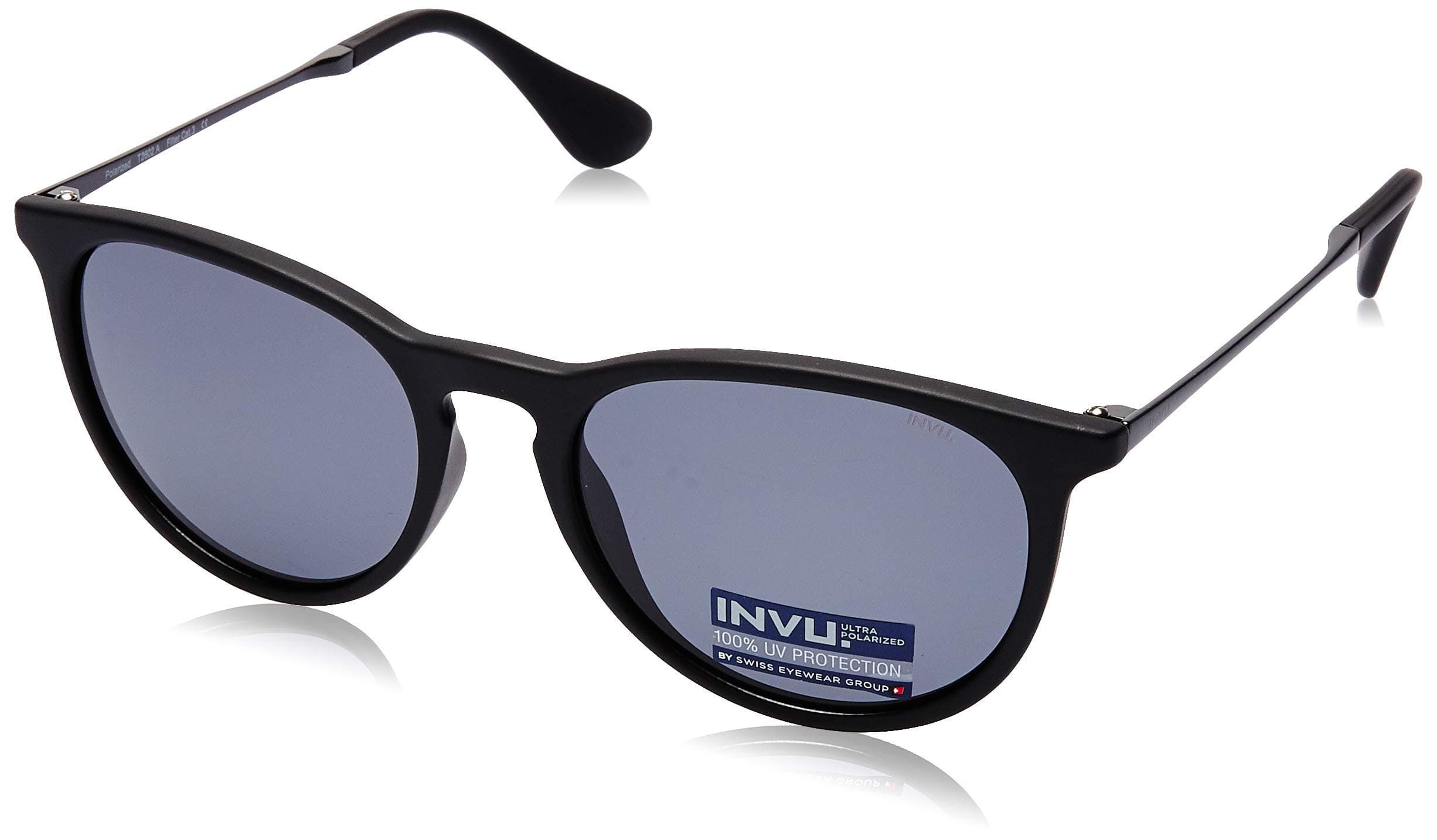 INVU Polarized Round Men's Sunglasses - (T2602A|54|GREY Color Lens)