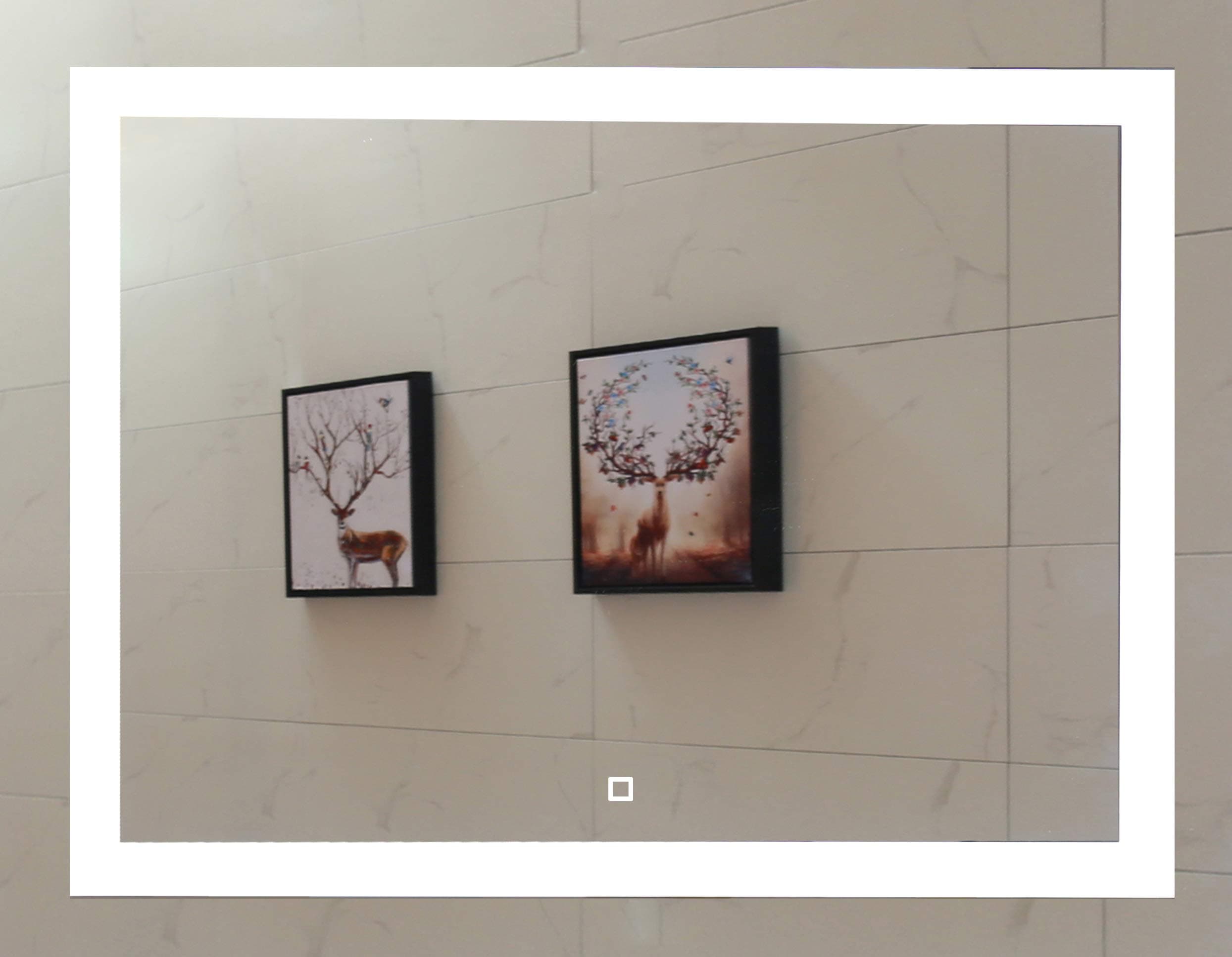 36X28 Inch LED Lighted Bathroom Mirror with Dimmable Touch Switch(GS099D-3628N) (36X28 inch New)