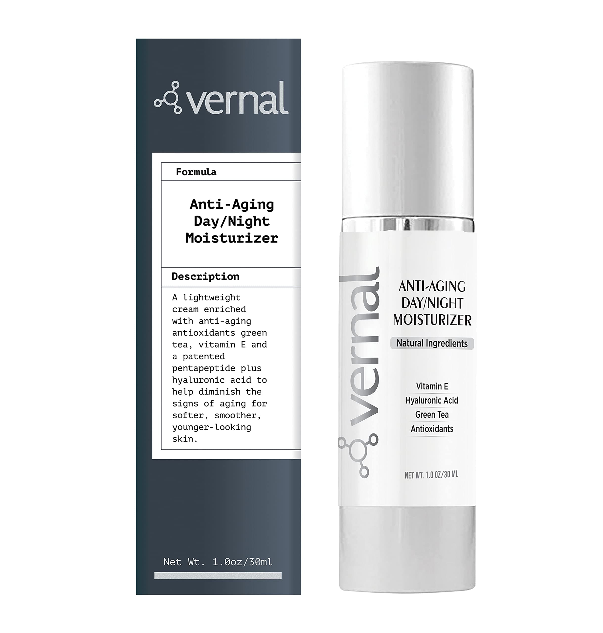 Vernal All-in-One Anti Aging Moisturizer – Infused Wrinkle Smoothing Cream | Get Smoother, Firmer Luminous Looking Skin Without Injections or Fillers | Best Anti Wrinkle Cream That Really Works