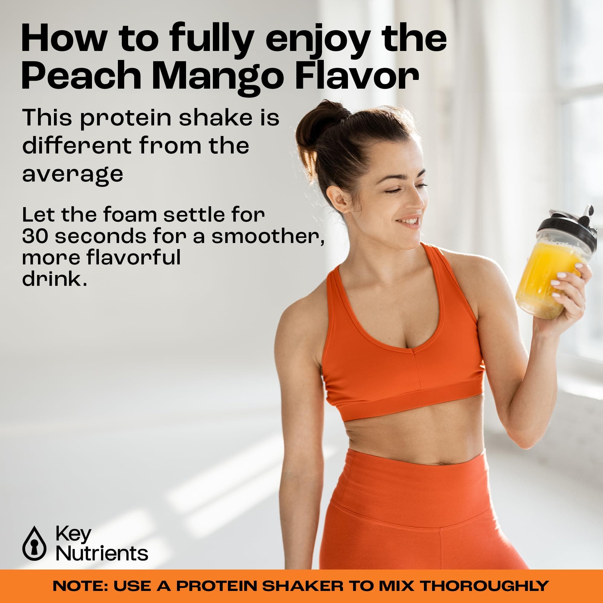 KEY NUTRIENTS Multivitamin Electrolytes Powder No Sugar - Peach Mango Electrolyte Powder - Endurance & Energy Supplement - Hydration Powder - No Calories - 20 Servings - (Peach Mango + Protein Powder)