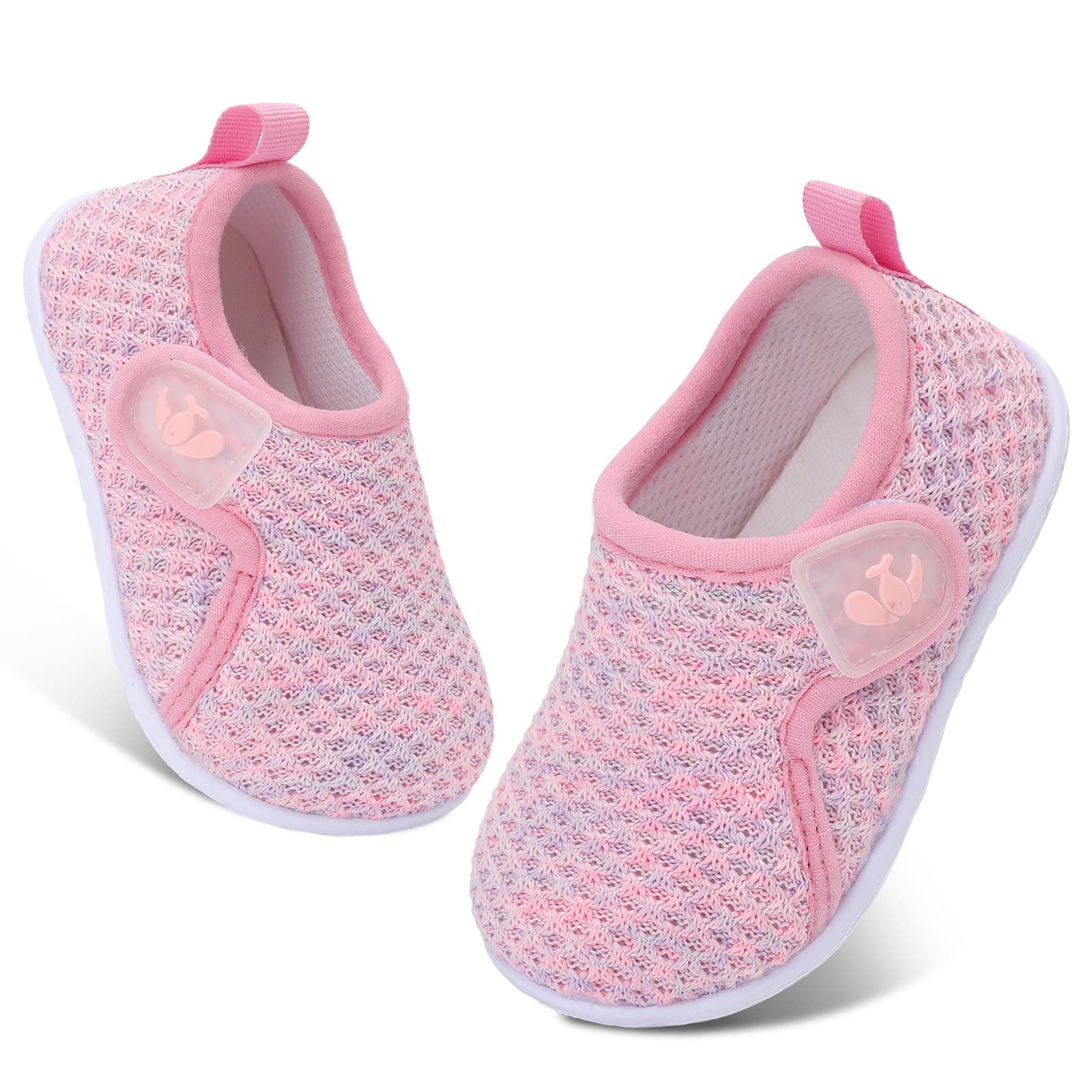 FEETCITY Baby Shoes Boys Girls First Walking Shoes Toddler Sneakers Crib Shoes Breathable Lightweight Slip On Shoes