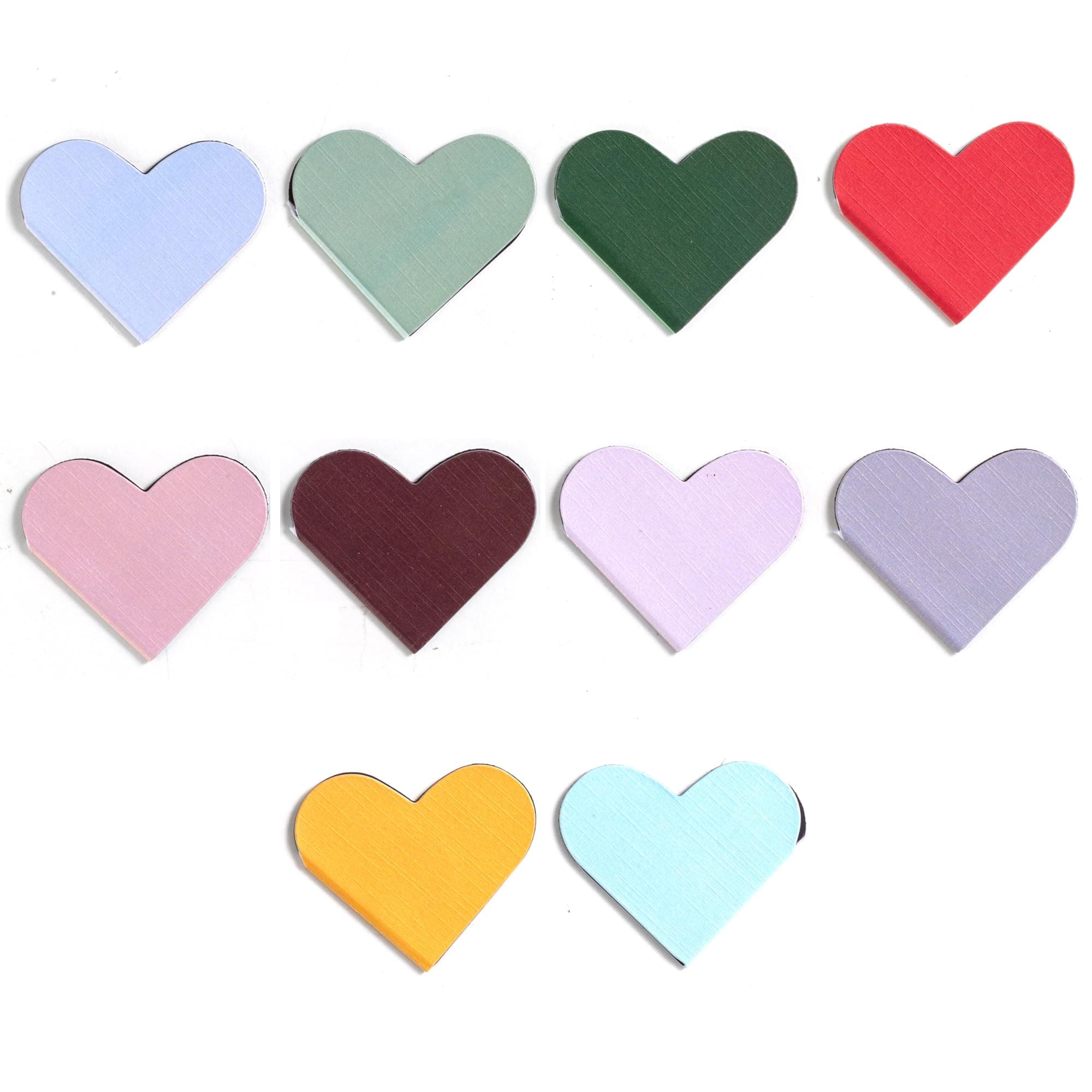 10 Pack Heart Cute Magnetic Bookmarks Bulk for Books, Assorted Magnetic Page Corner Bookmarks for Book Lovers,Women,Men,Teachers,Birthday Christmas Graduation Gift (Multicolor)