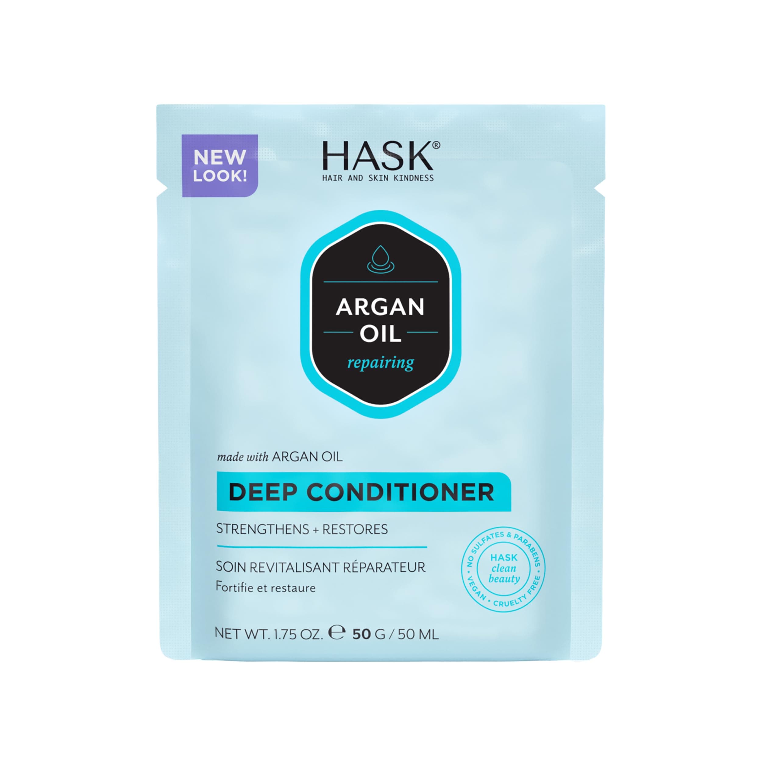 Argan Oil Repairing Deep Conditioner Treatment Pack - 50 Gm | Restores & Smooths Dry, Damaged Hair | Sulfate & Paraben Free, 1 Count