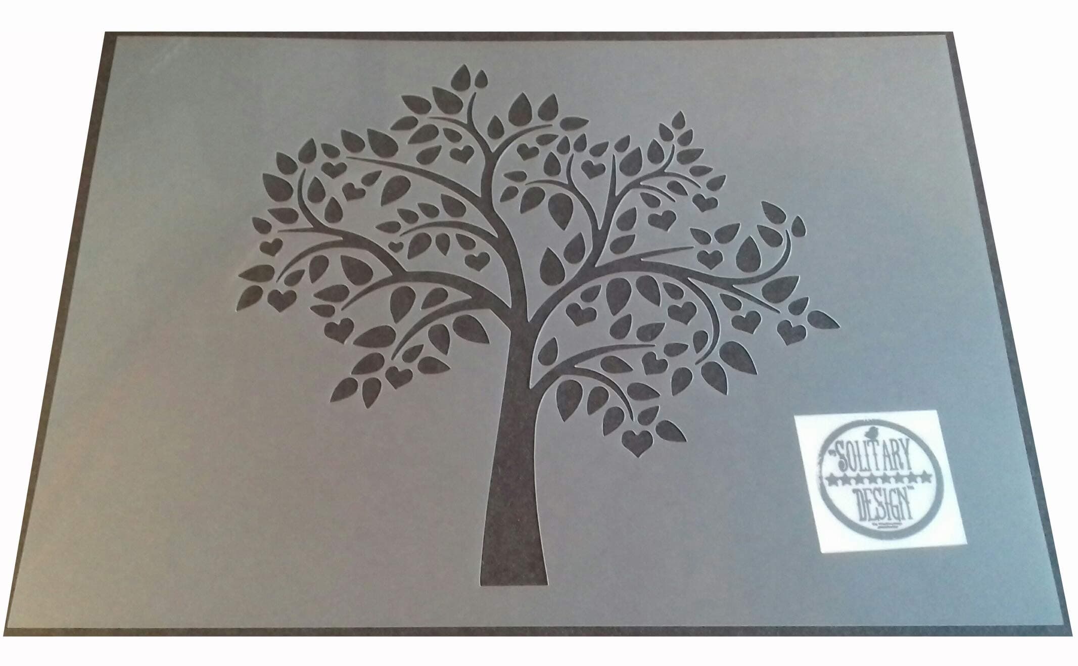 Shabby Chic Stencil Love Heart Apple Tree Rustic Mylar Vintage A4 297x210mm Wall Furniture Art