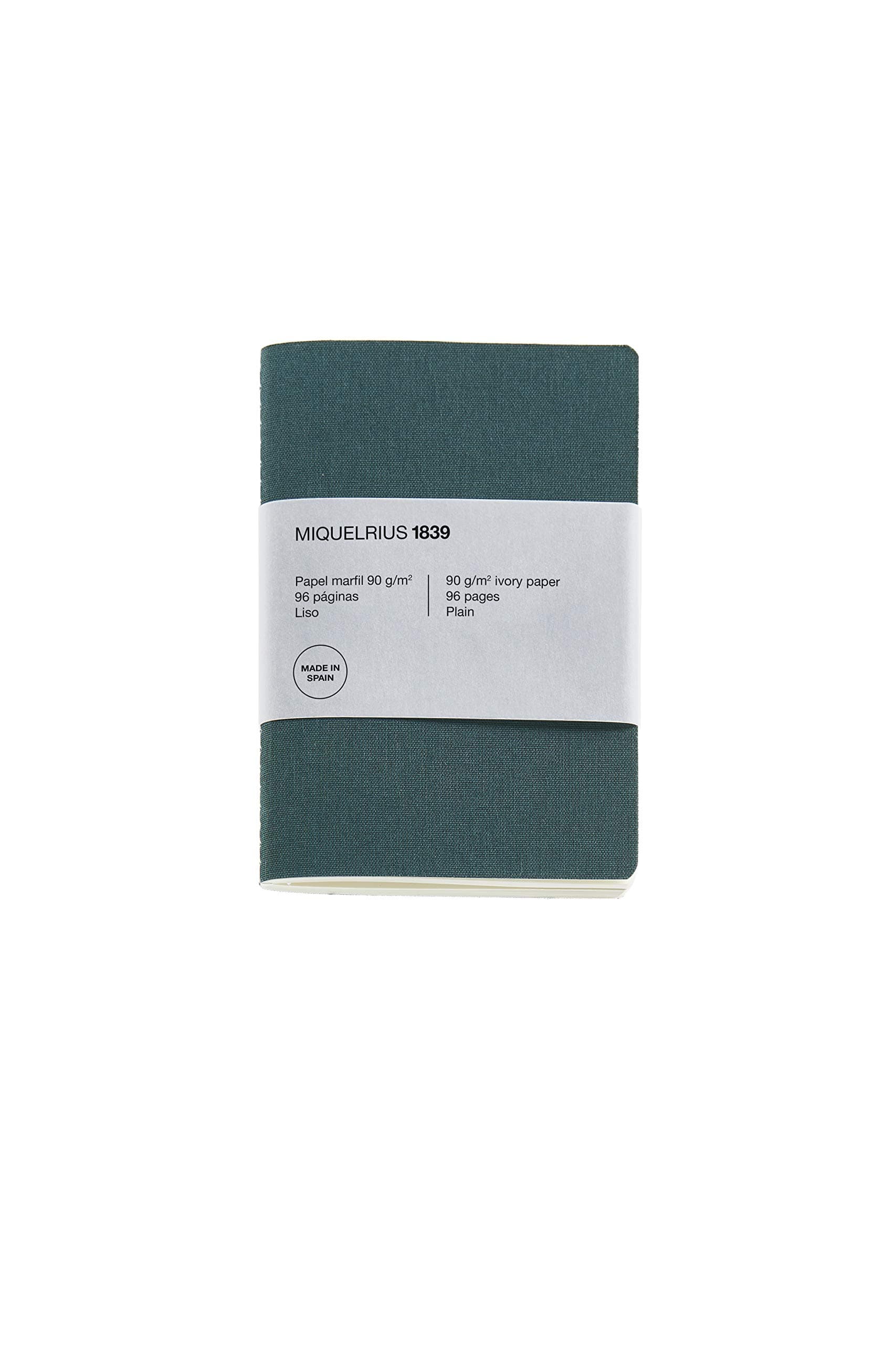 Miquel Rius - Beautiful Recycled Linen Look A6 Notebook 105x148mm 96 Pages 90gsm Ivory Linen Design