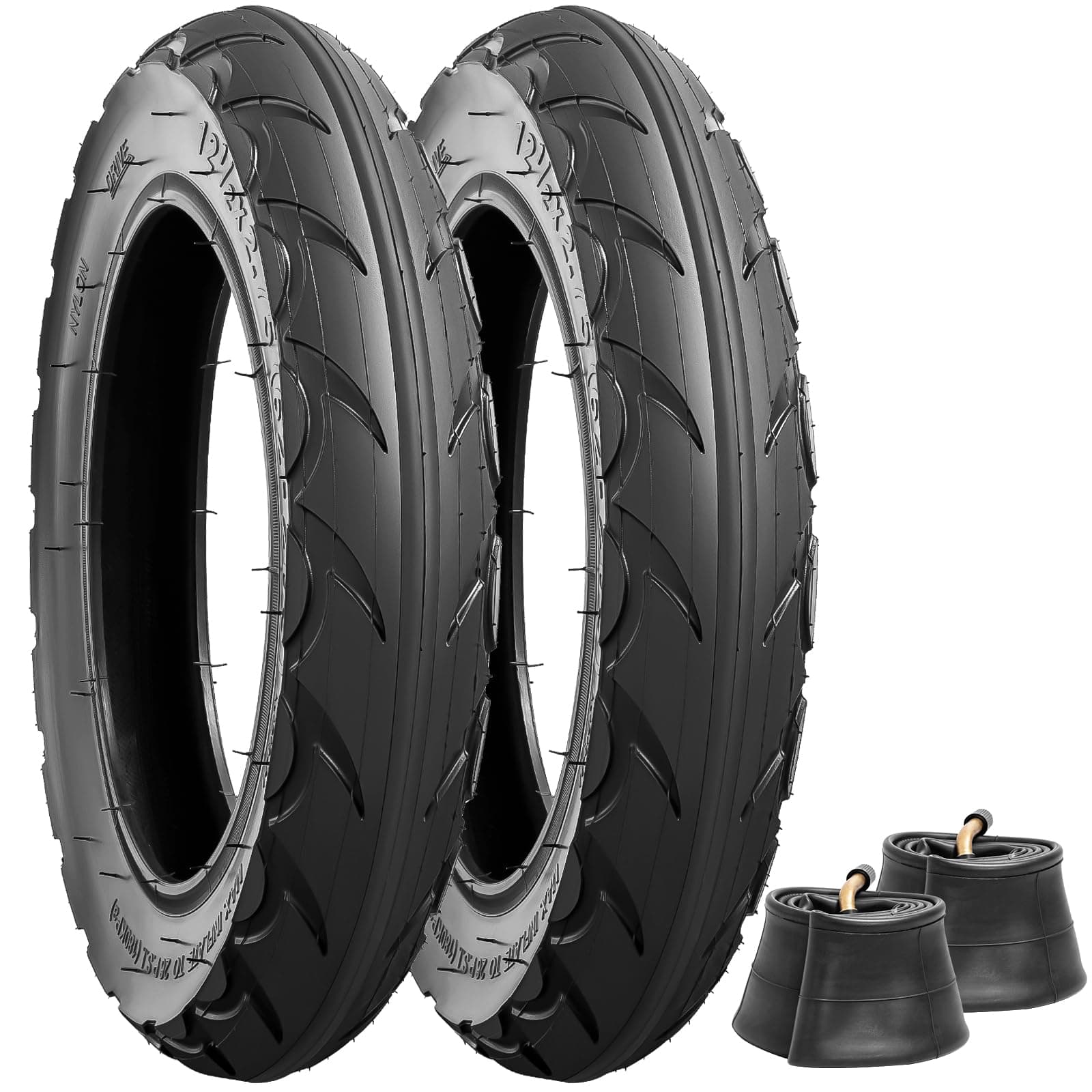 12.5x2.75 Replacement Tire and Inner Tube, 12 1/2 x 2.75 Dirt Bike Tire Tube for Razor MX350 MX400 Dirt Rocket, X-Treme X-560, Compatible with 12 1/2x2 3/4 Electric Scooters Tire Tube(2Sets)